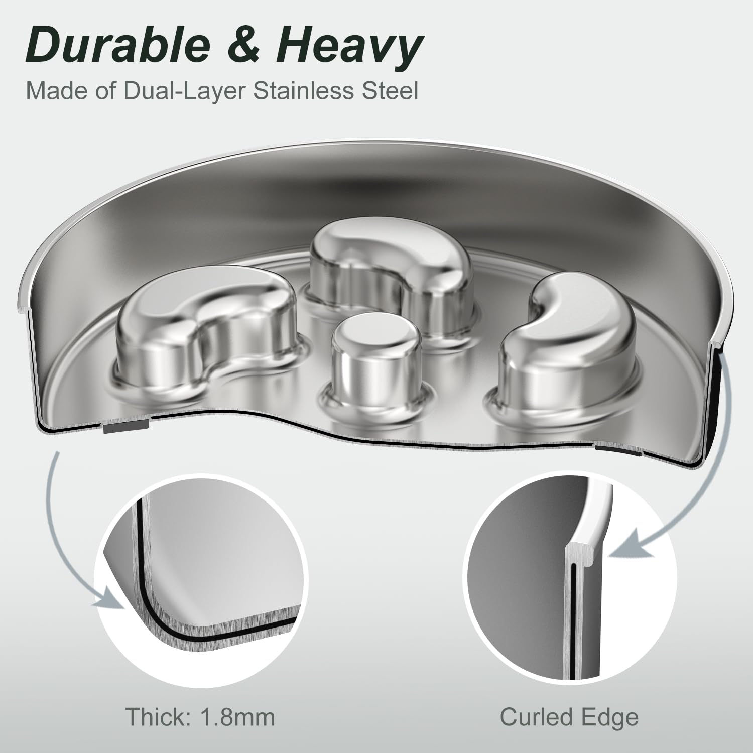 Double walled Stainless Steel Slow Feeder Dog Bowl