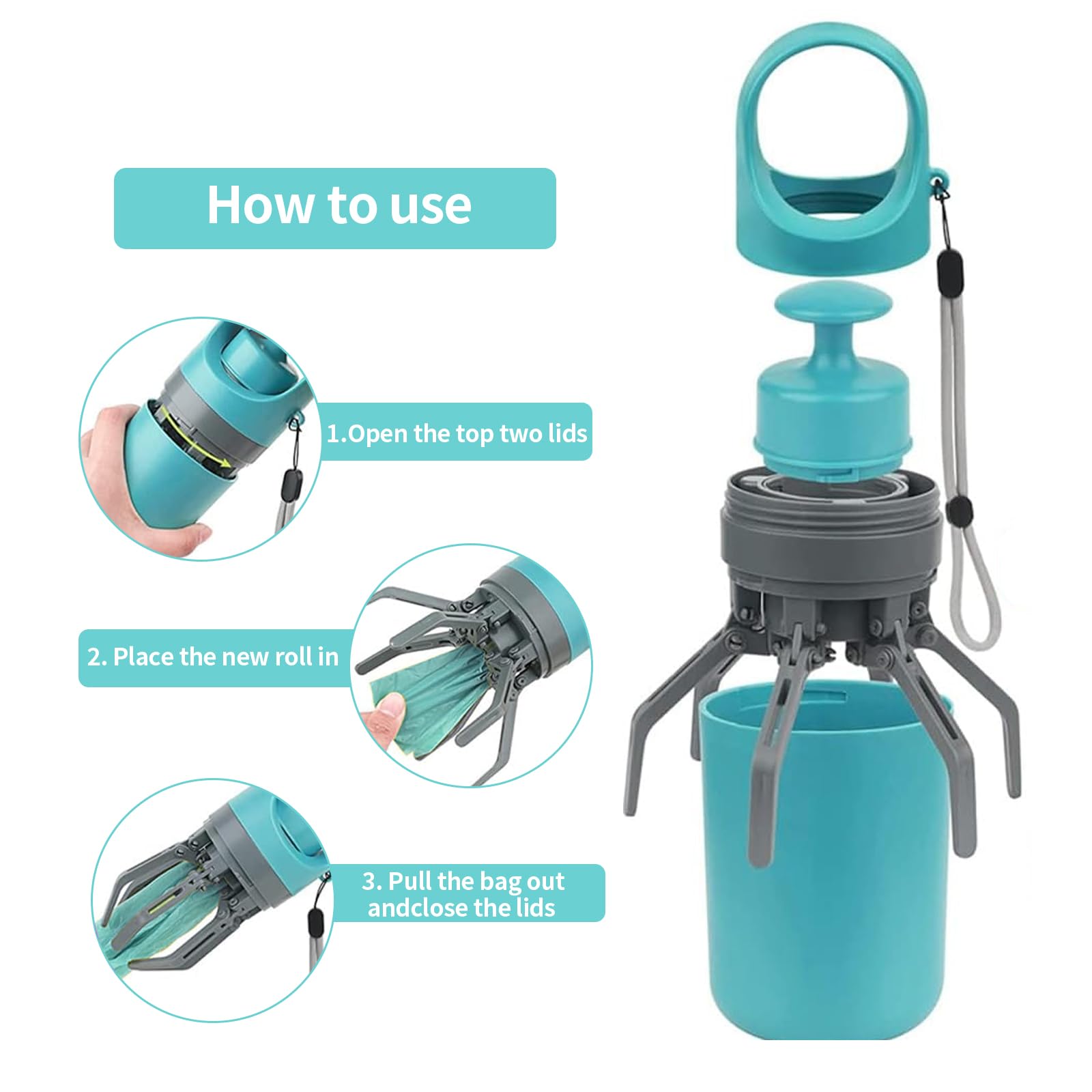 No Touch Dog Pooper Grappler Scooper