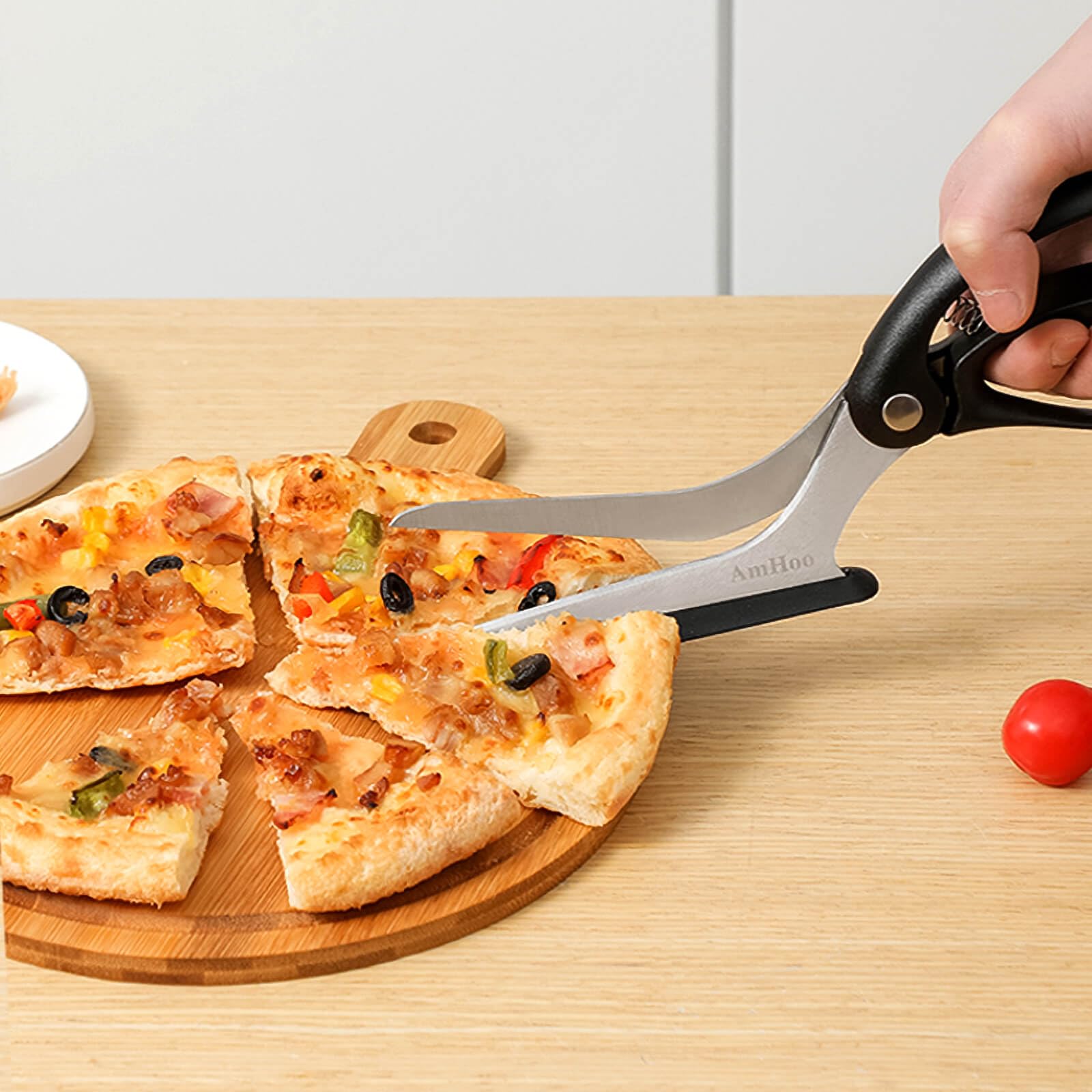 Stainless Steel Pizza Slice Server Scissors