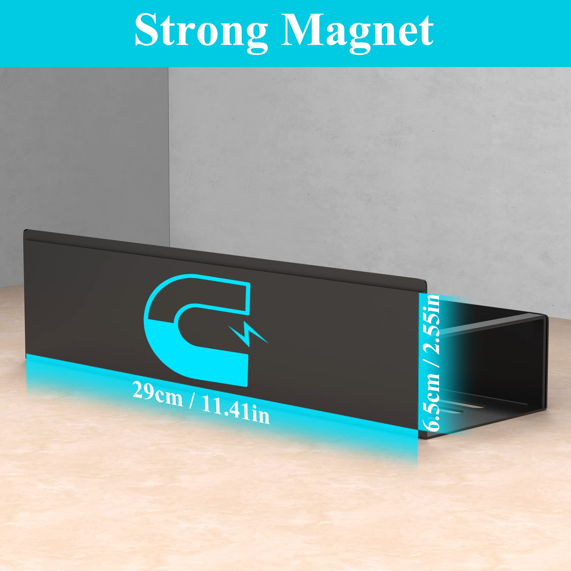Magnetic Metal 4 Pack Spice Storage Rack Organizer for Refrigerator and Oven
