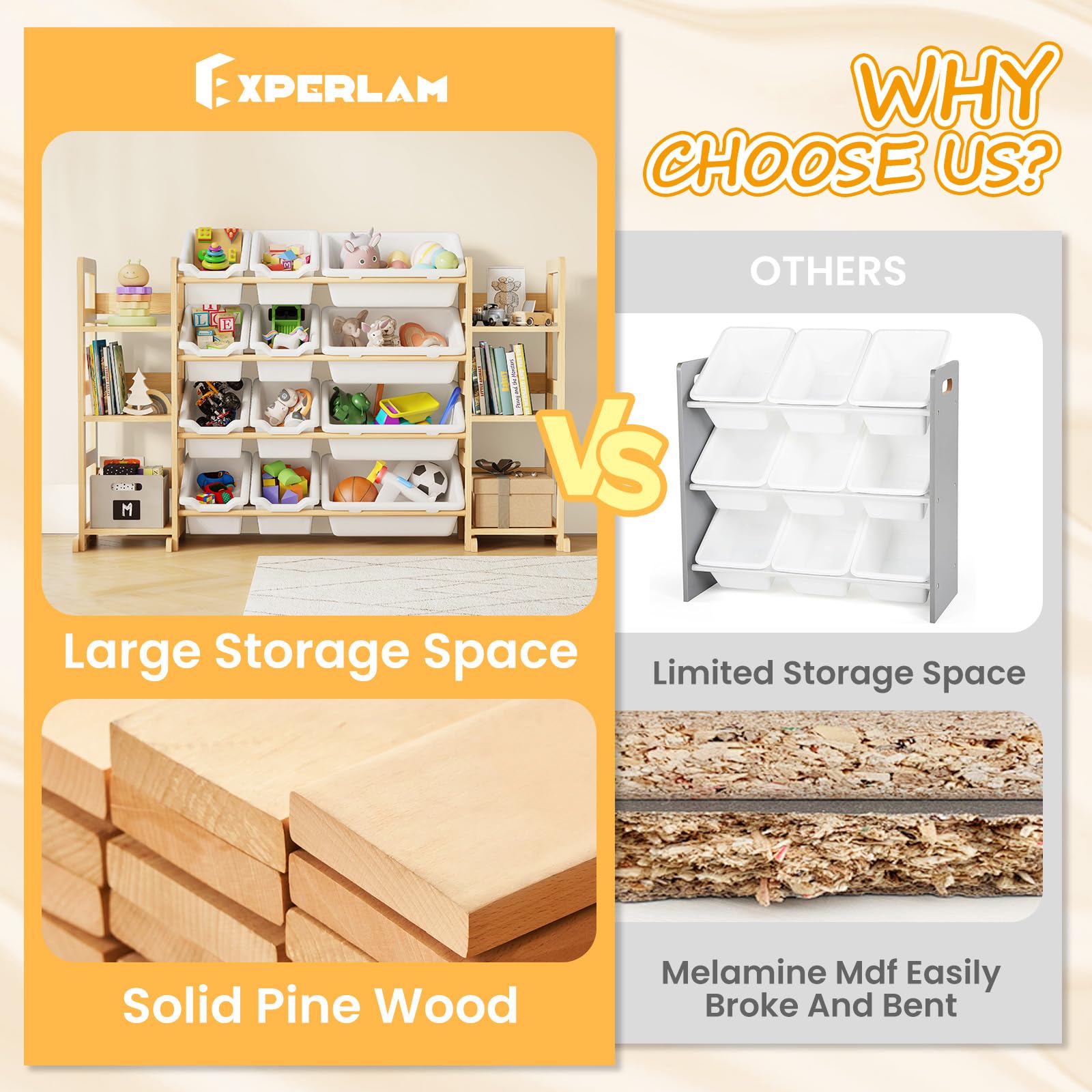 Extra Large Toy Storage Organizer