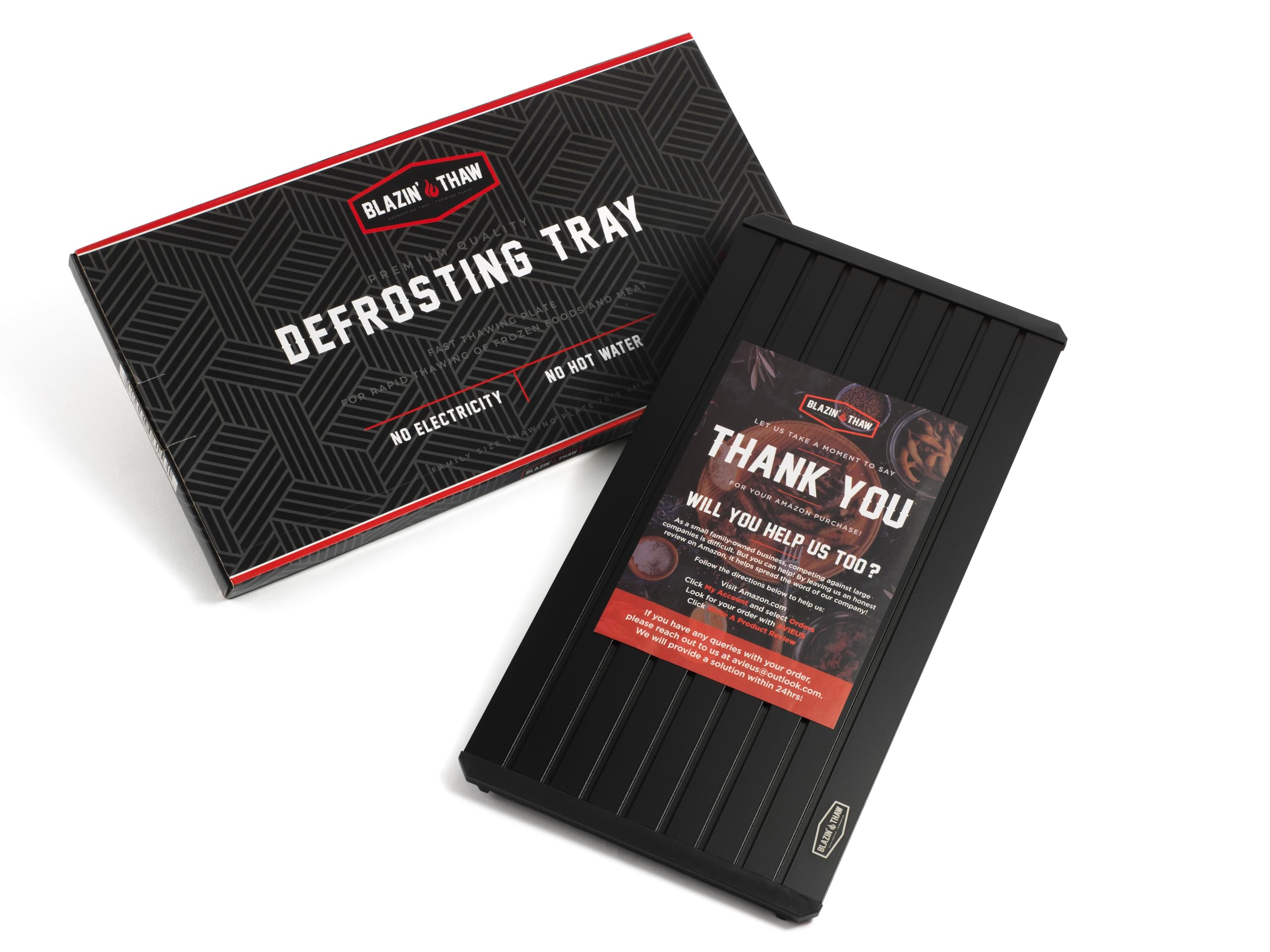 16" Family Size Quick Defrosting Tray for Frozen foods