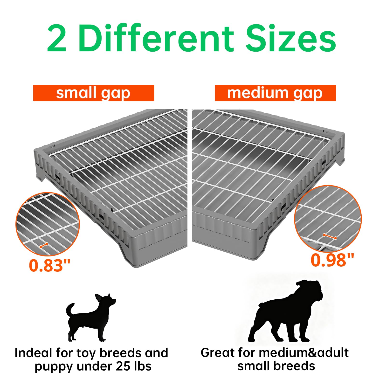 Dog Litter Box with High Pee Pee splash Walls