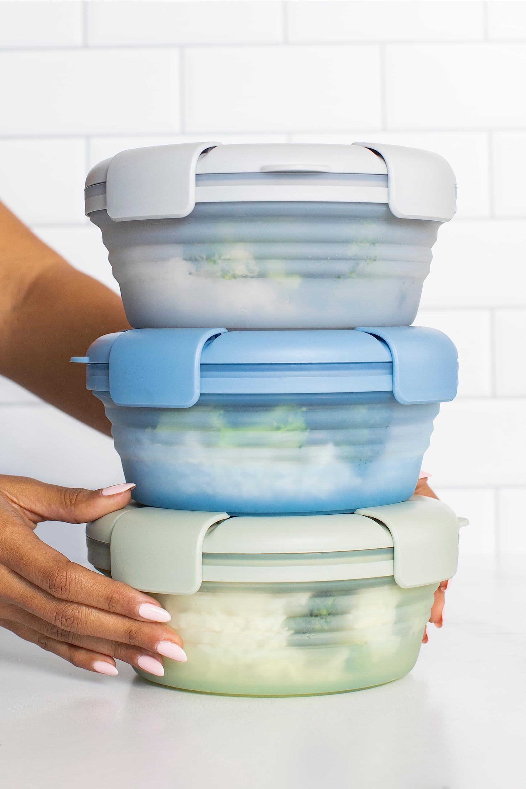 STOJO Collapsible 5 Storage Bowl Set