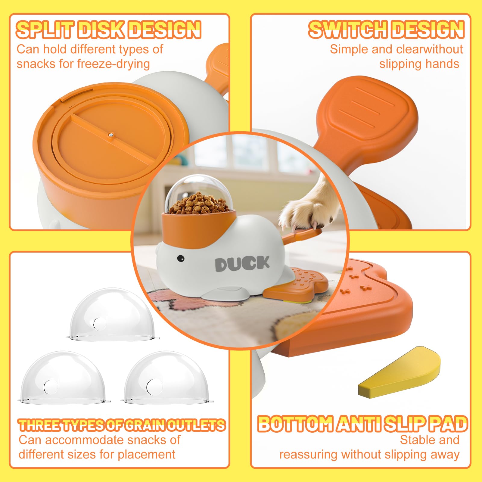 Interactive Slow Feeding Dog Puzzle Treat Dispenser