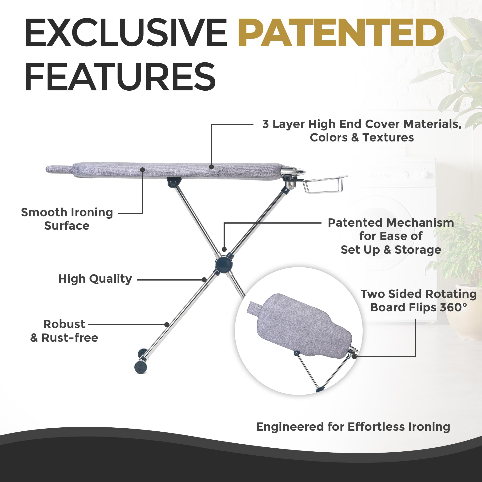Dazzl 360° Dual-Sided Iron Board