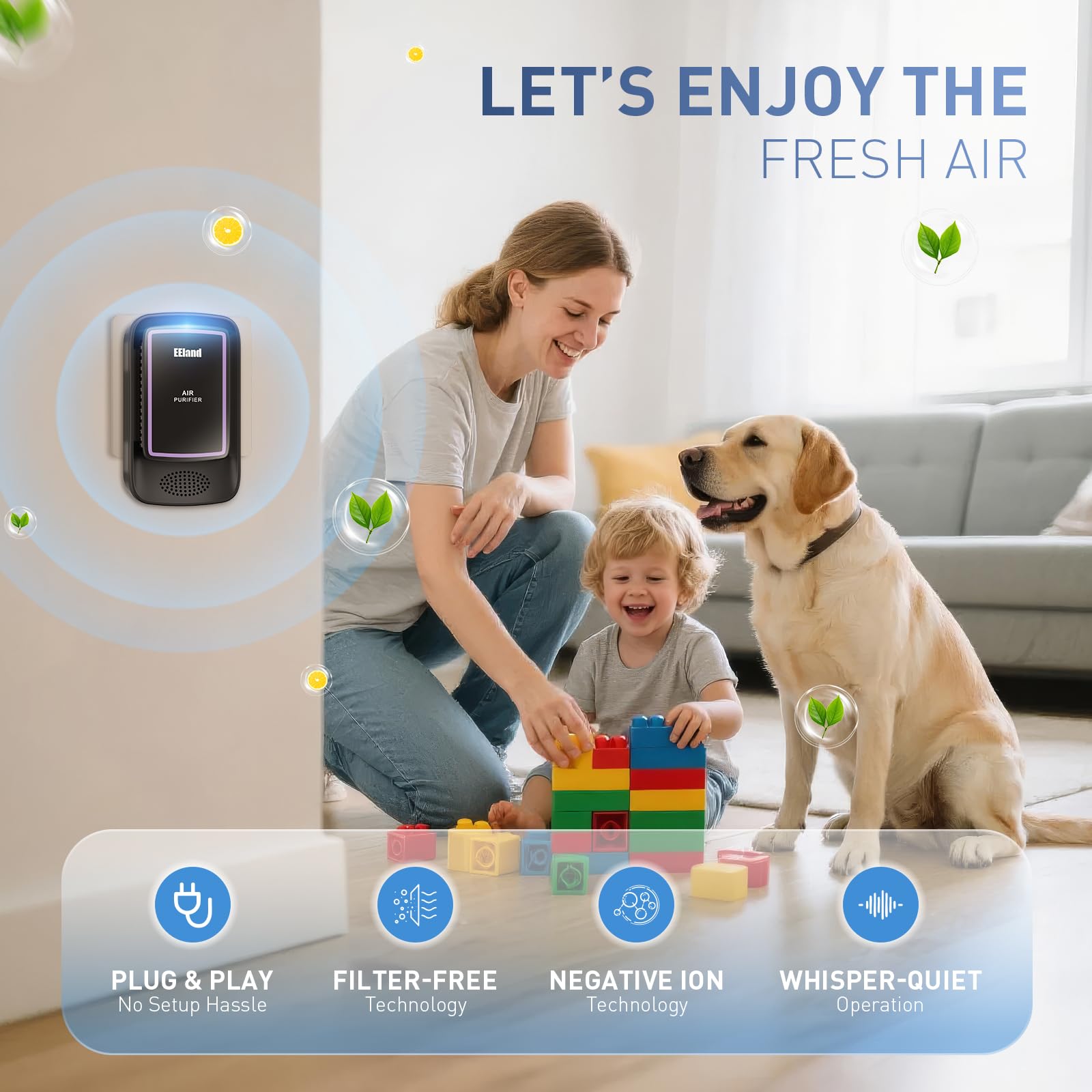 Plug in Air Ionizers / Purifiers for Home (3 Pack)