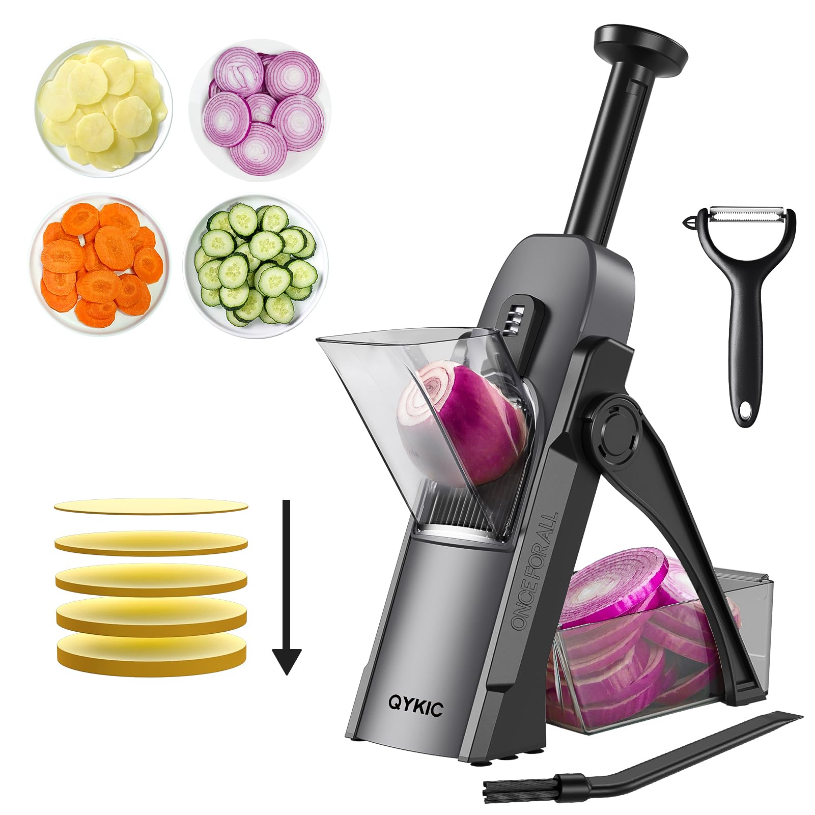 The Safe Mandoline Slicer and Vegetable Food Cutter