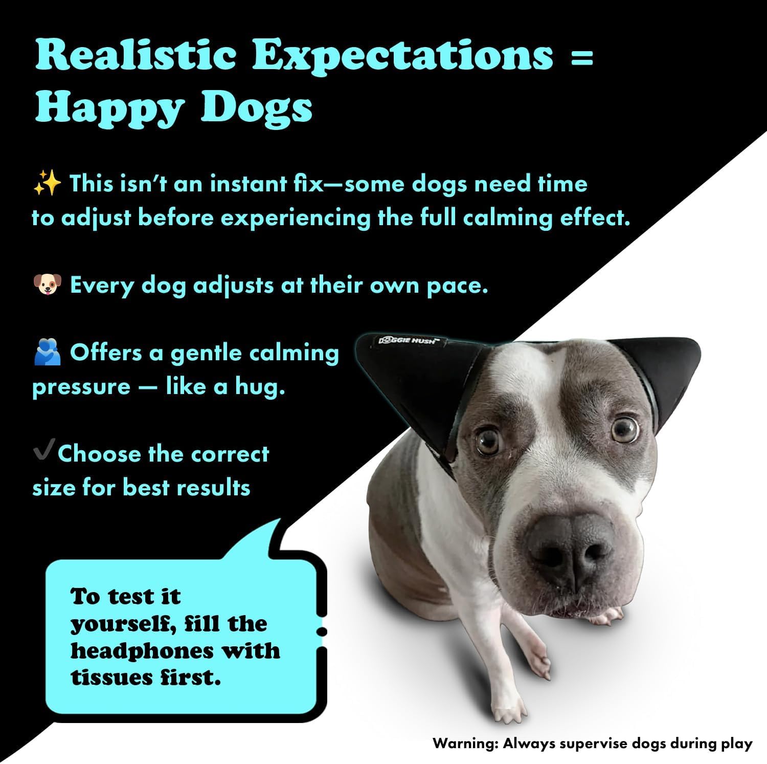 Advanced noise canceling ear protection for anxious Dogs