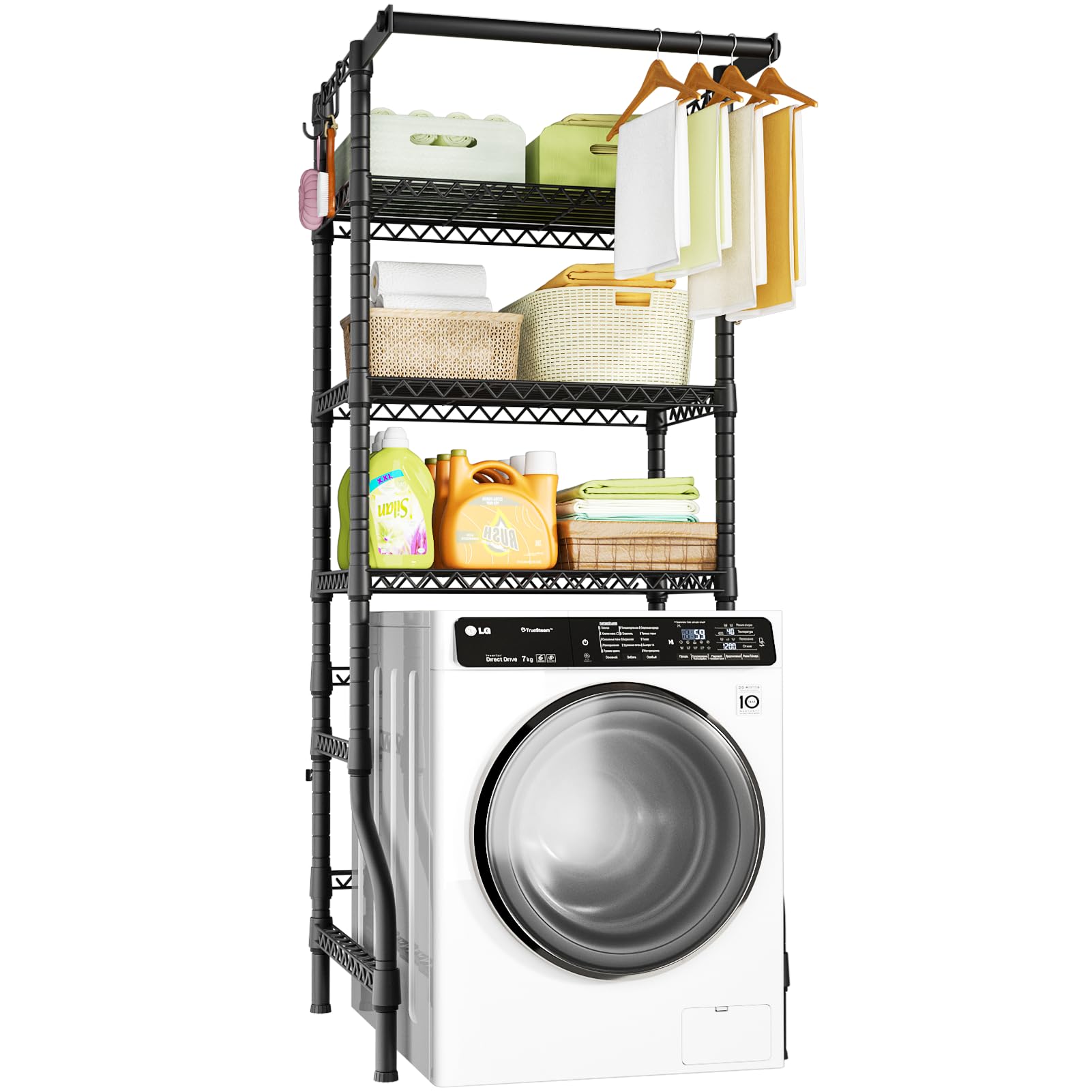 3 Tier Mini Over Washer and Dryer Shelves and organizer