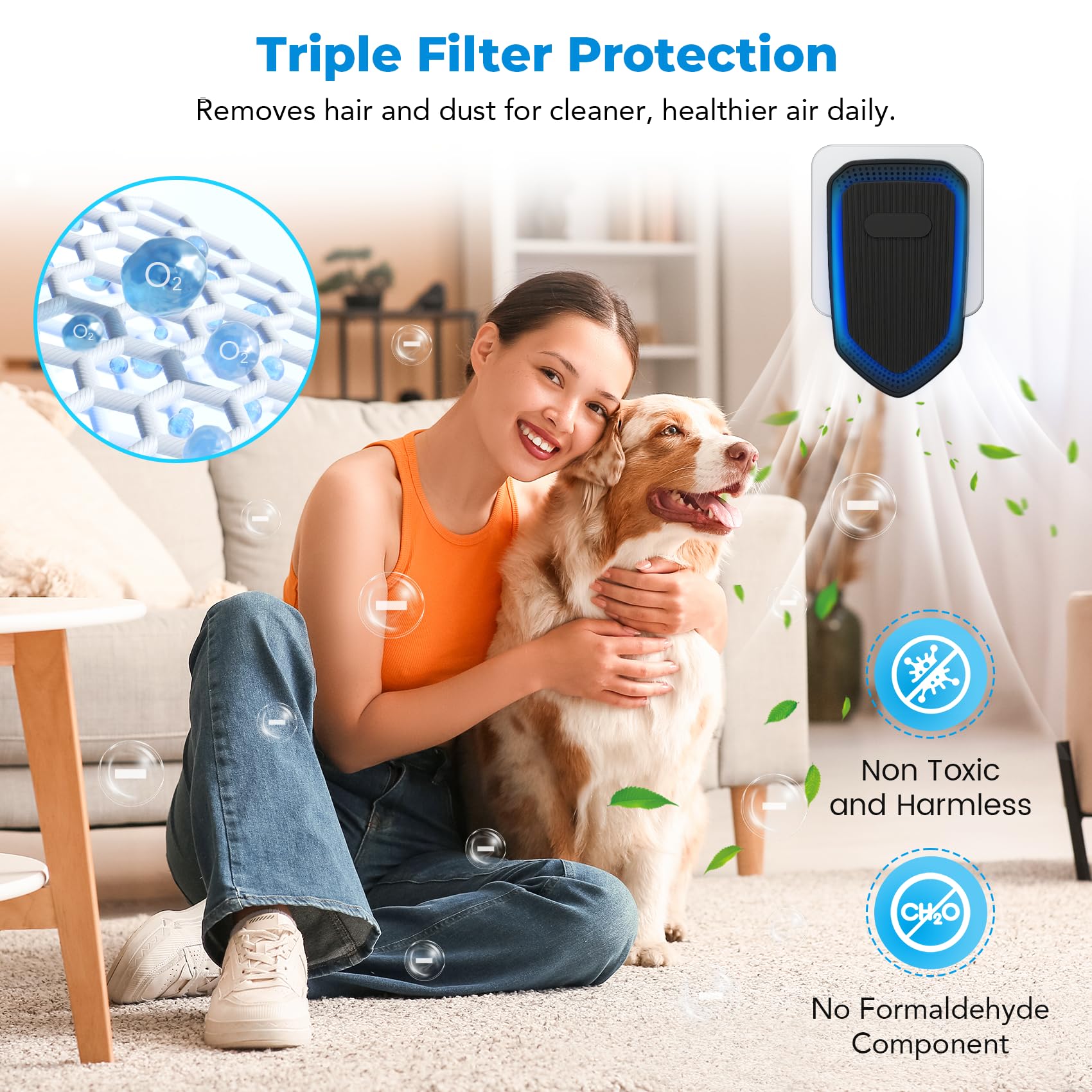 4-Pack Plug in Air Ionizers / Purifiers