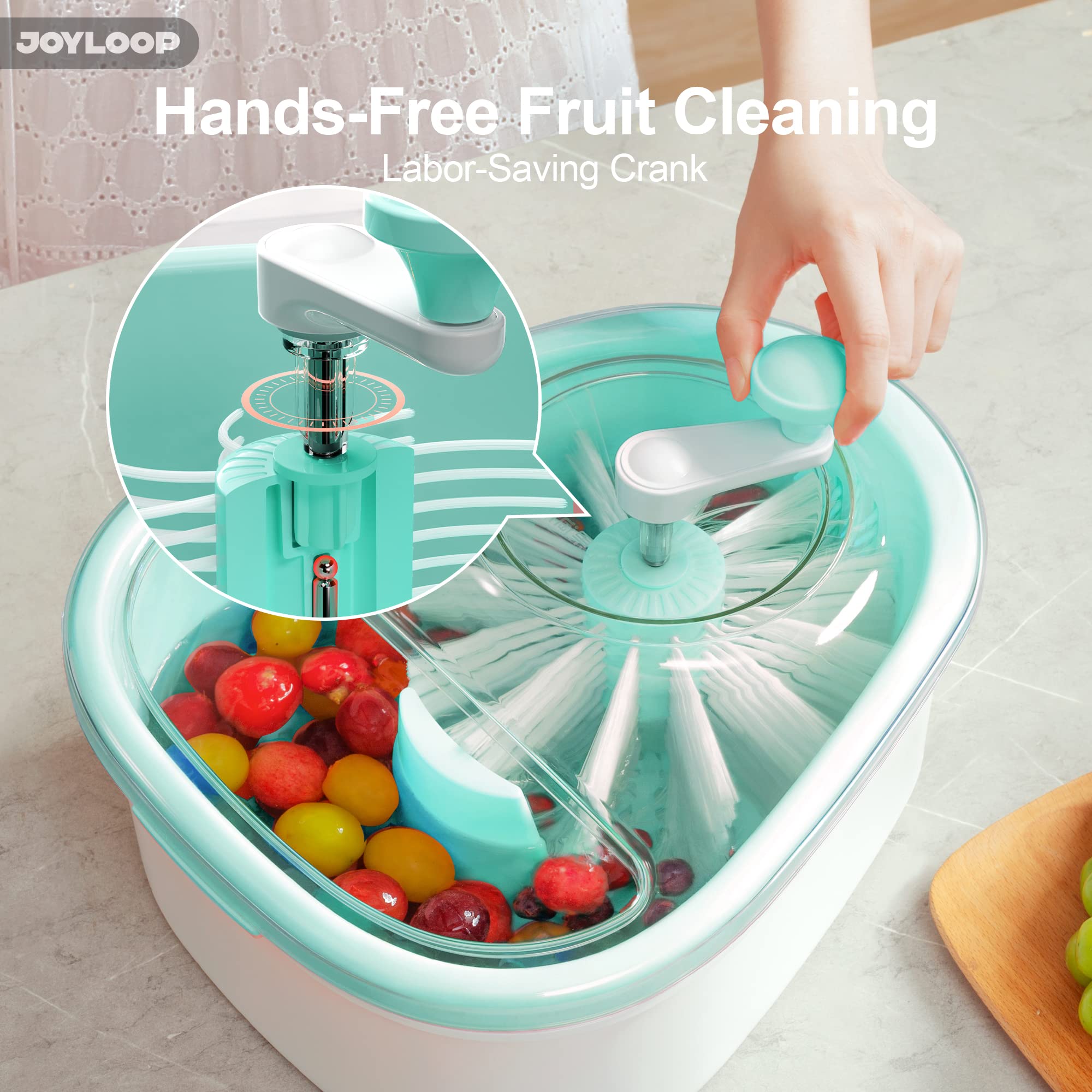 Hand Crank Spinning Fruit Washer