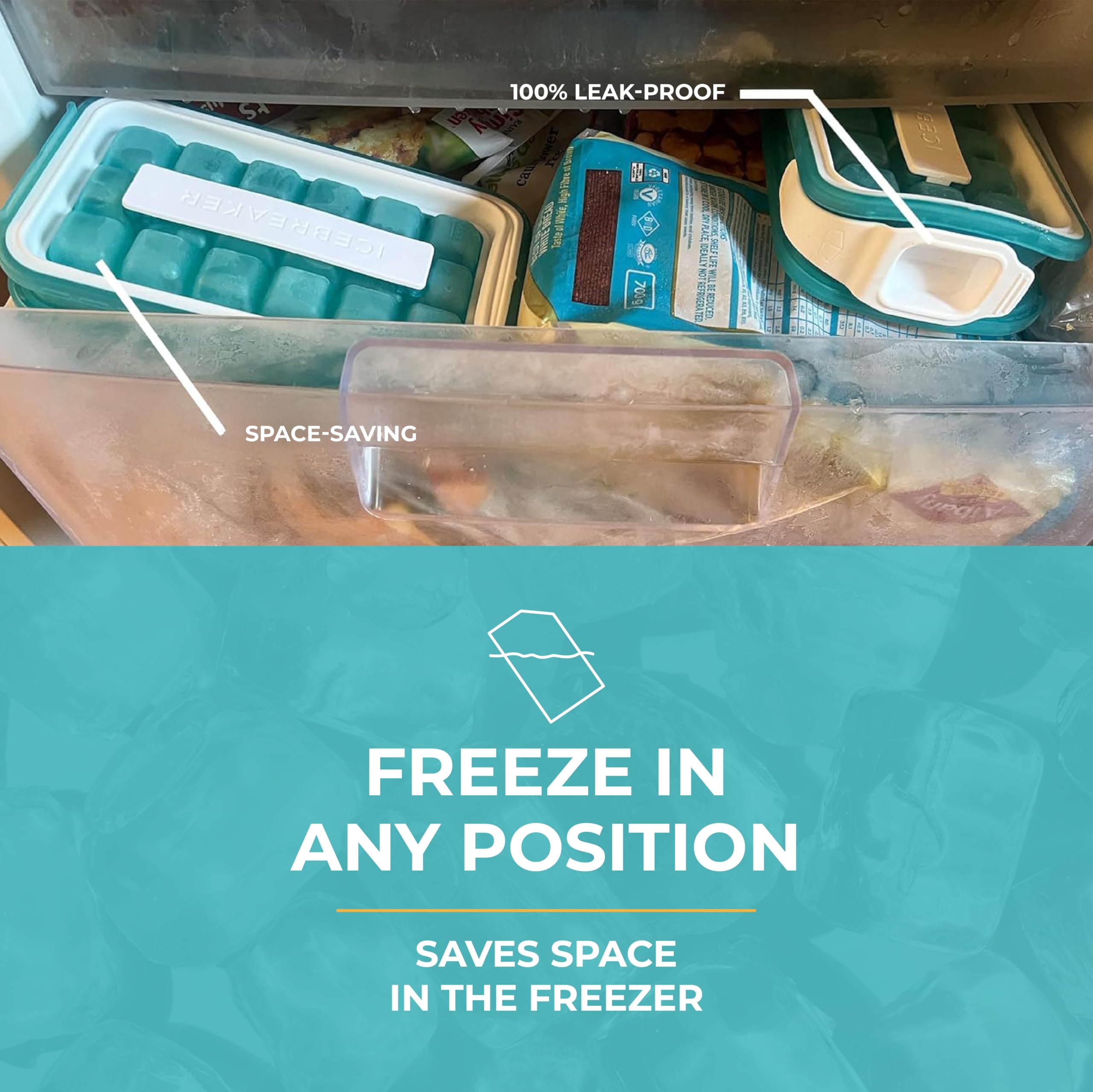 "No touch" Sanitary Ice Cube Tray