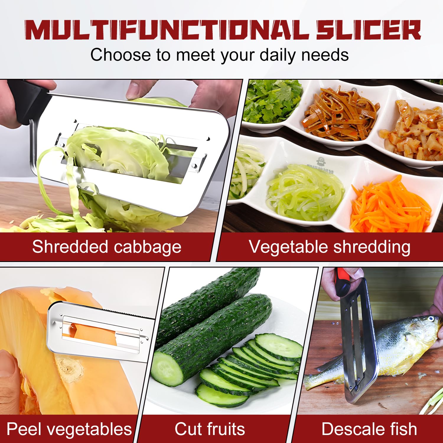 Multifunctional Vegetable Knife Cutter and Shredder