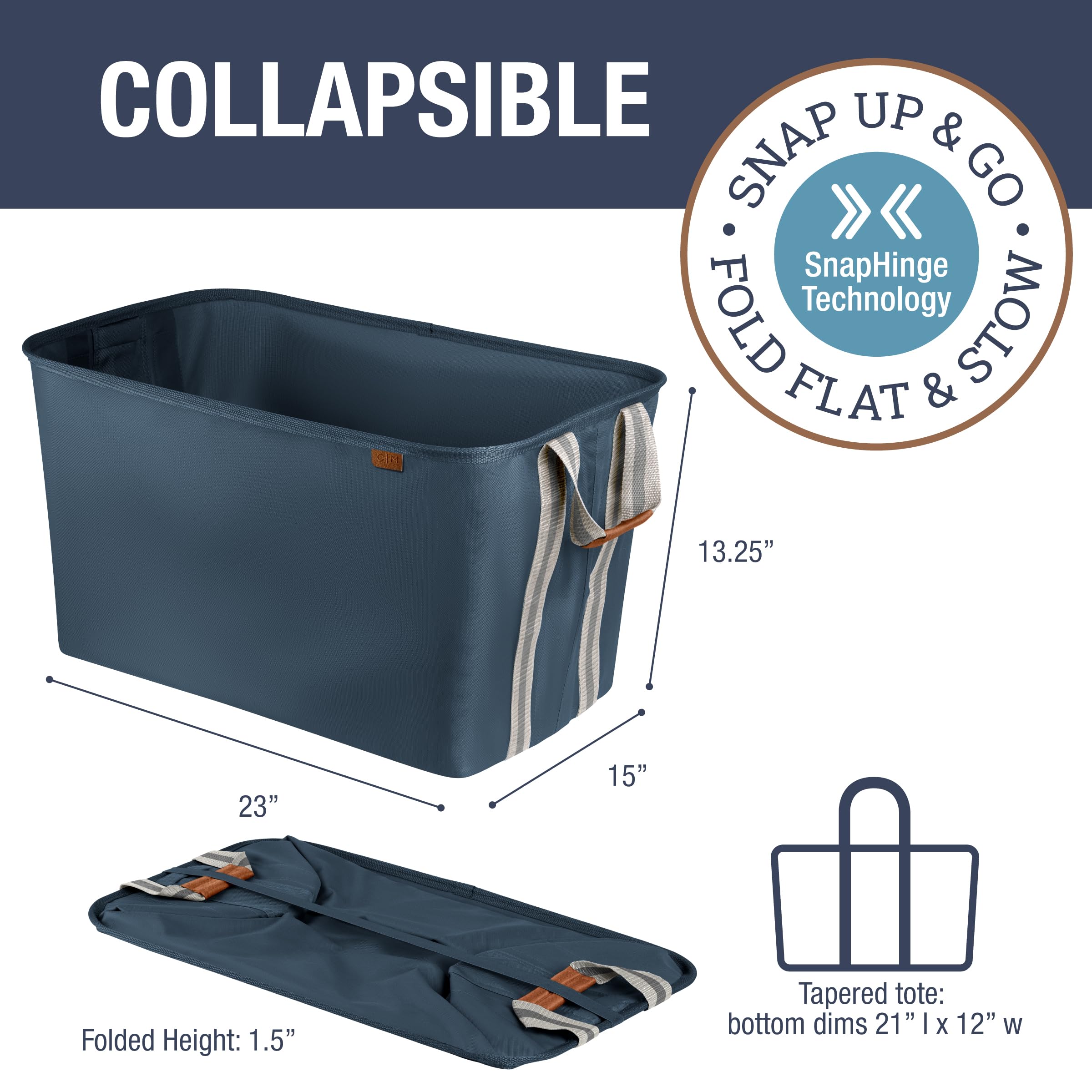 CleverMade Collapsible Laundry Basket Hamper