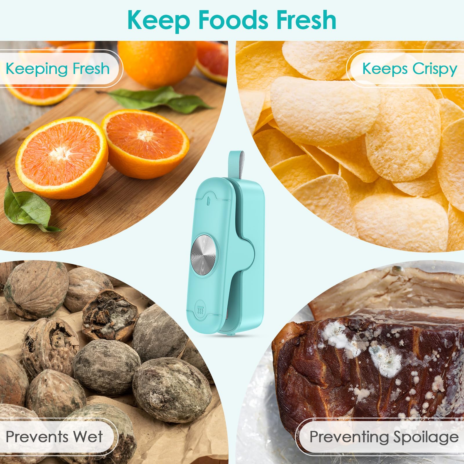 2 in 1 Portable Mini Bag Sealer and Cutter