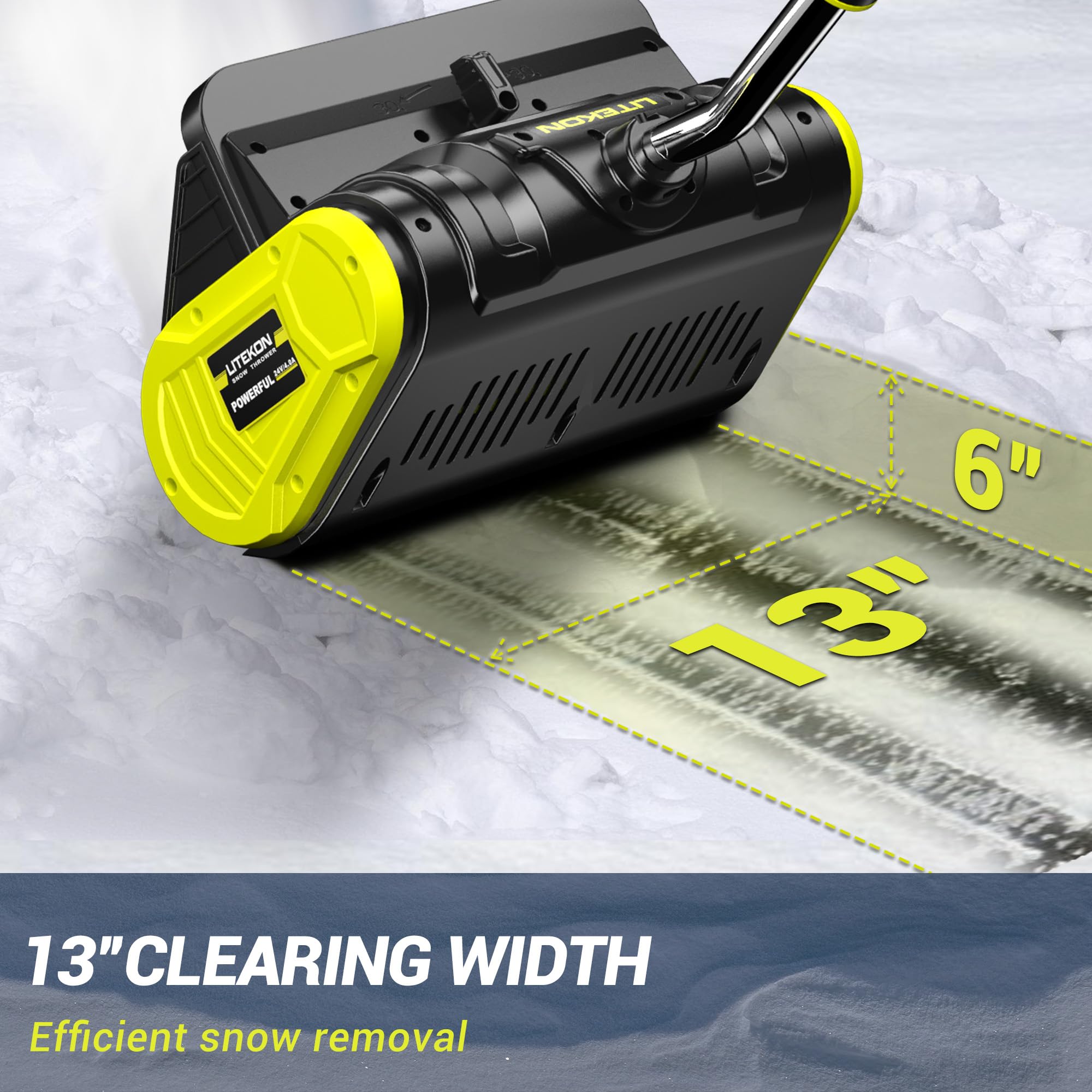 Litekon 40V Brushless Cordless Electric Snow Shovel