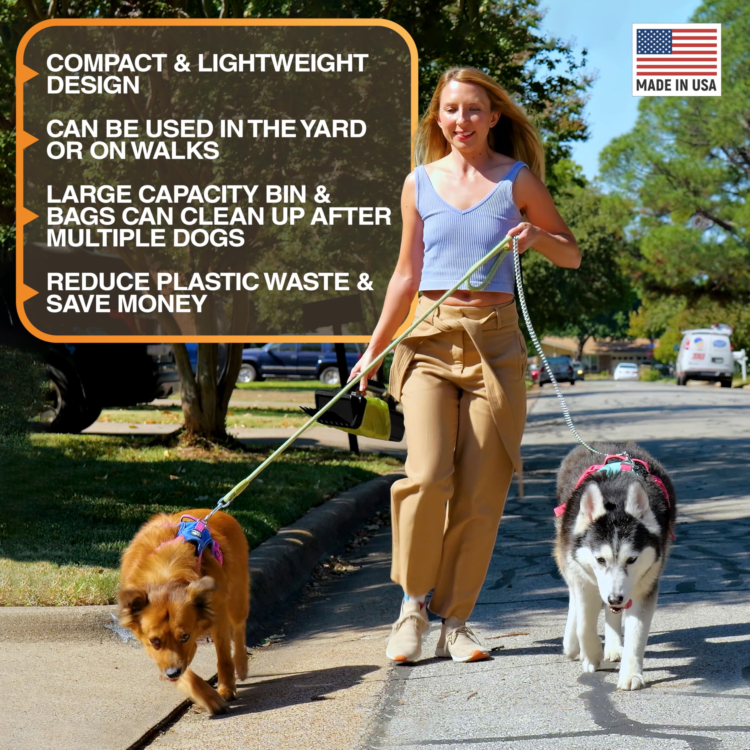 "One Hand" Lift N’ Bag 2.0 Dog Pooper Scooper with Bag Attachment