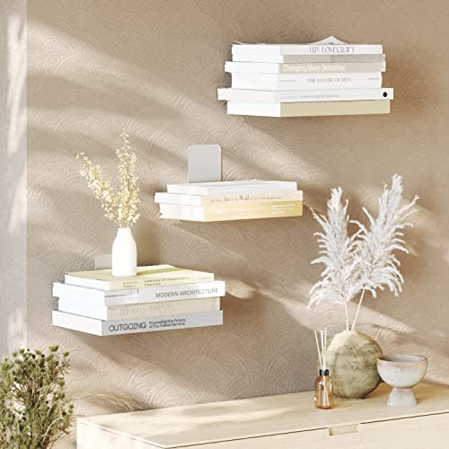 Concealed Floating Small Bookshelfs, Set of 3