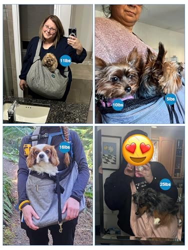 Pet Sling Carrier, Fits 15 to 25lb friends