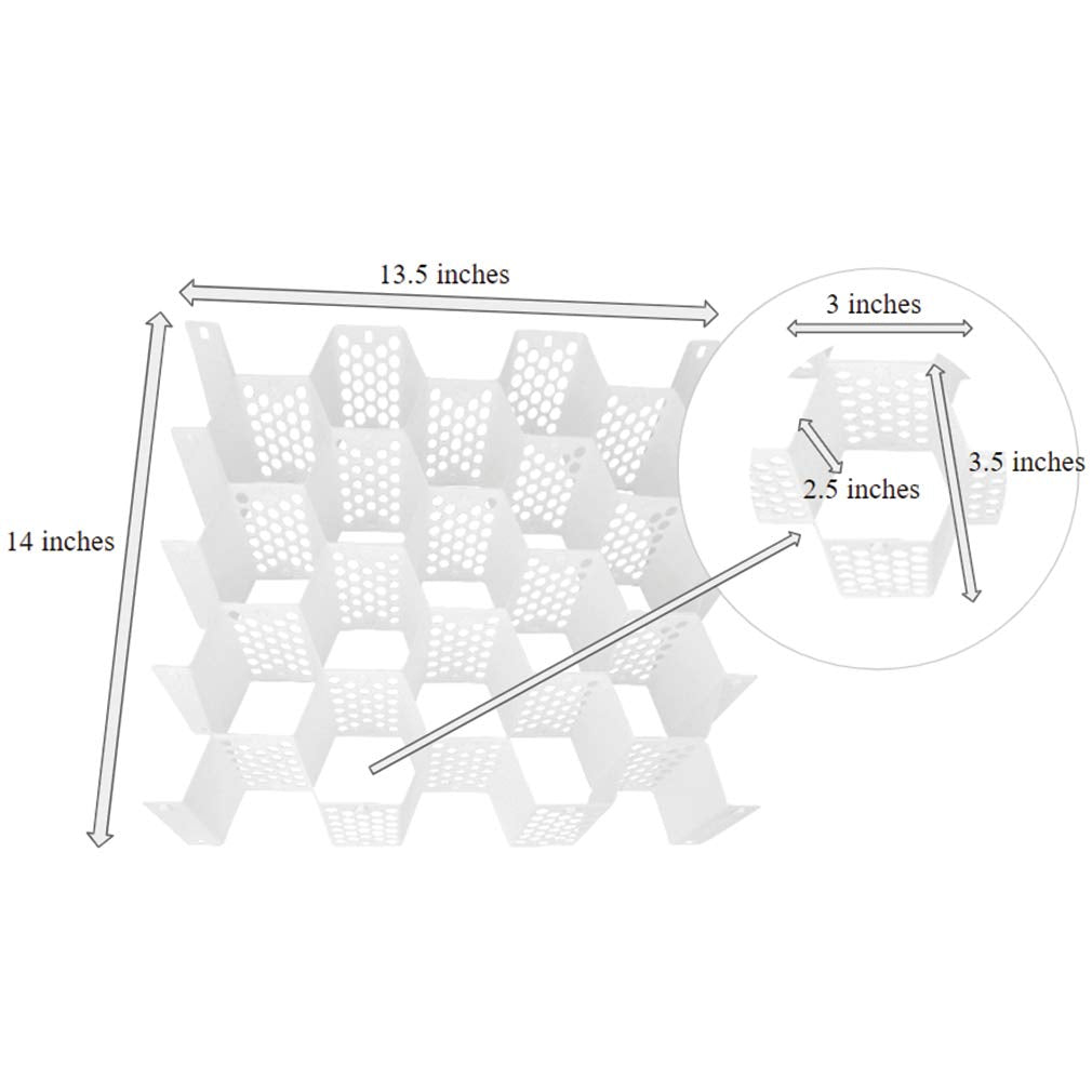 Honeycomb Drawer Organizer - Set of 4