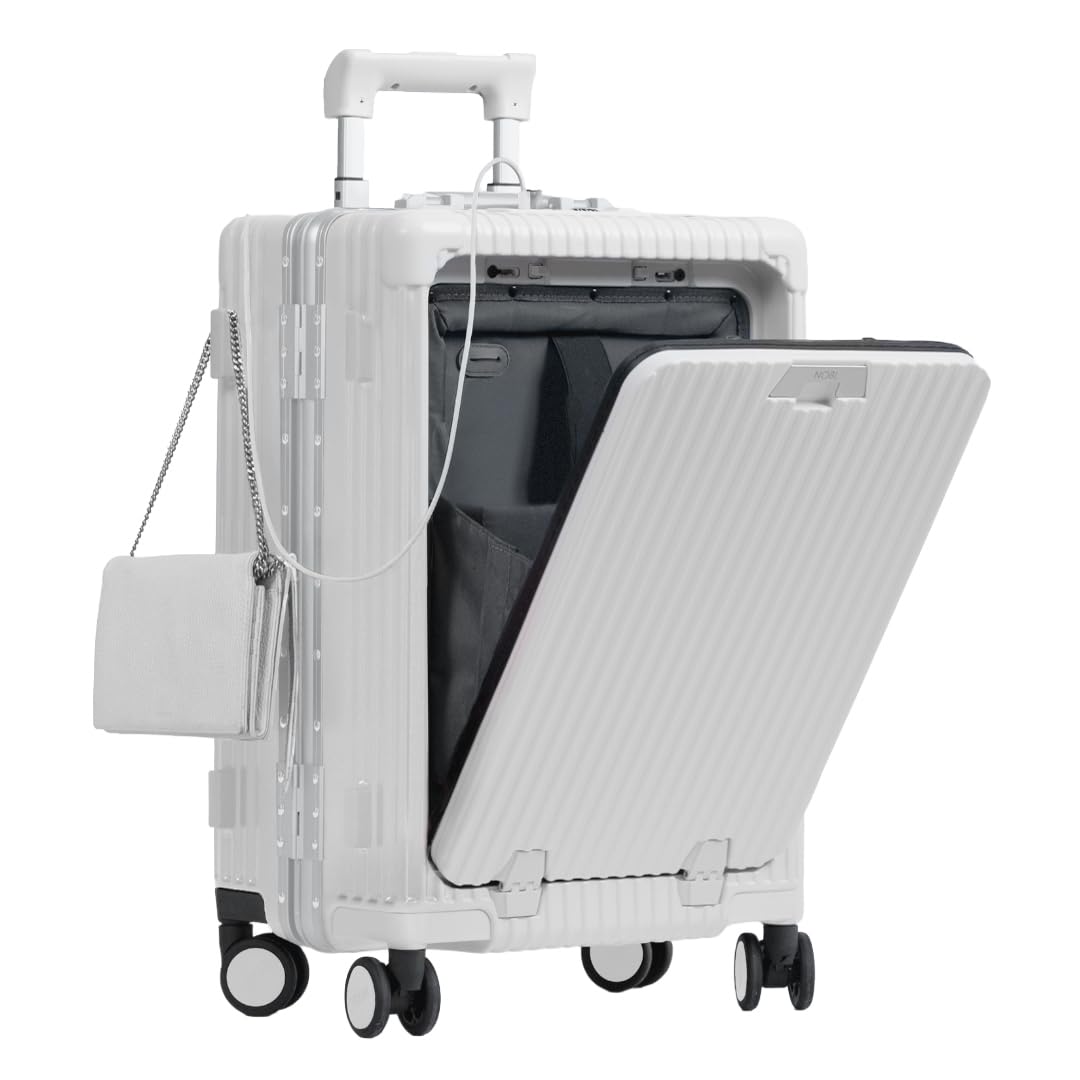 Nobl Travel Carry On Smart Zipperless Luggage.