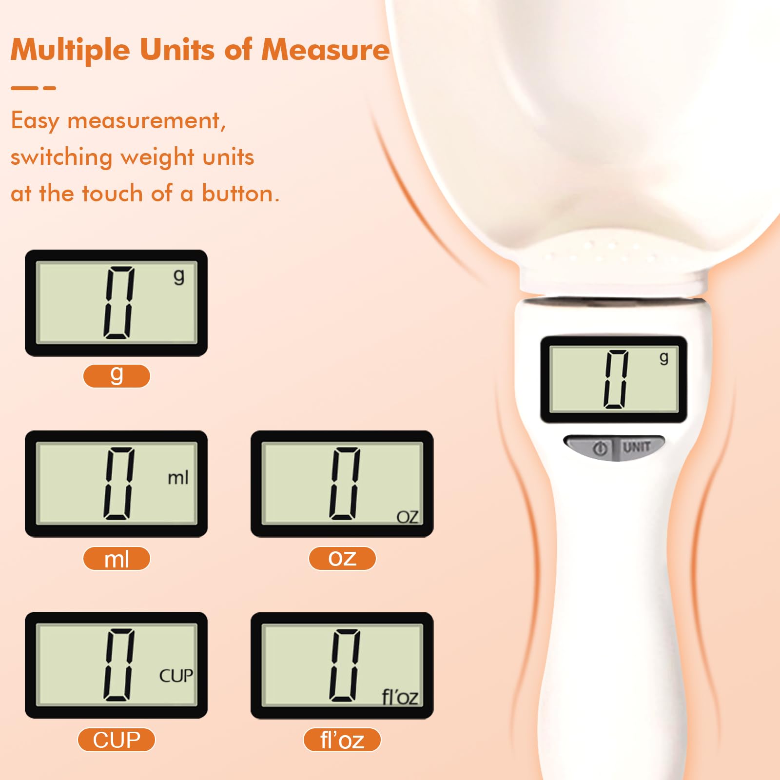 2pc Digital Measuring Spoon Scooper