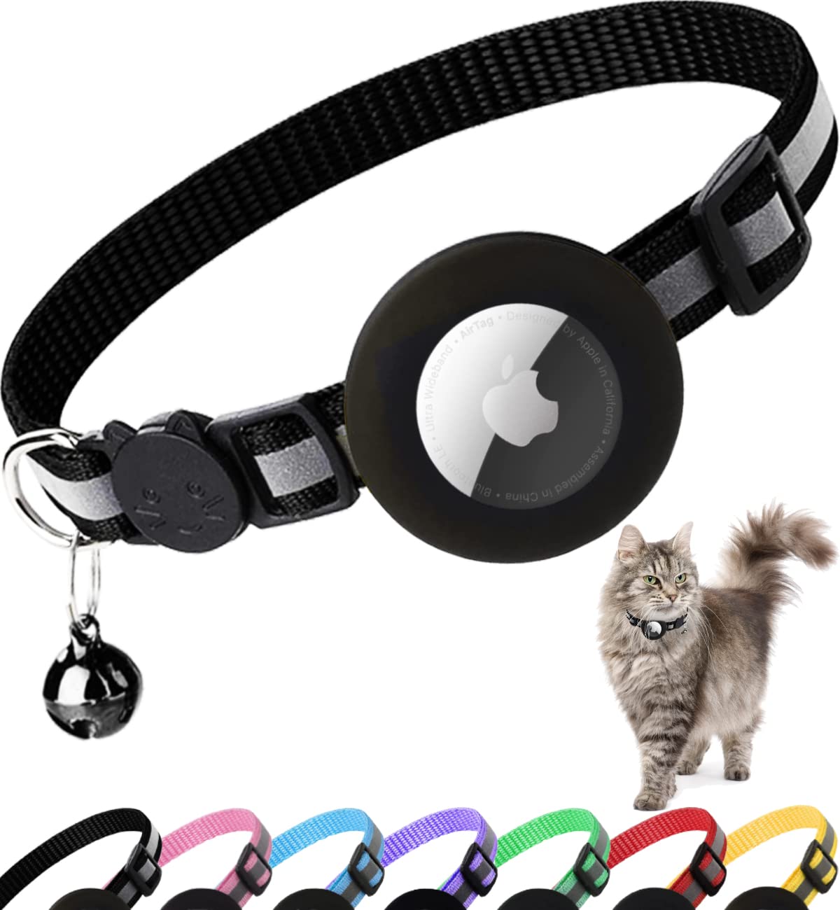Reflective  Air-tag Cat Collar