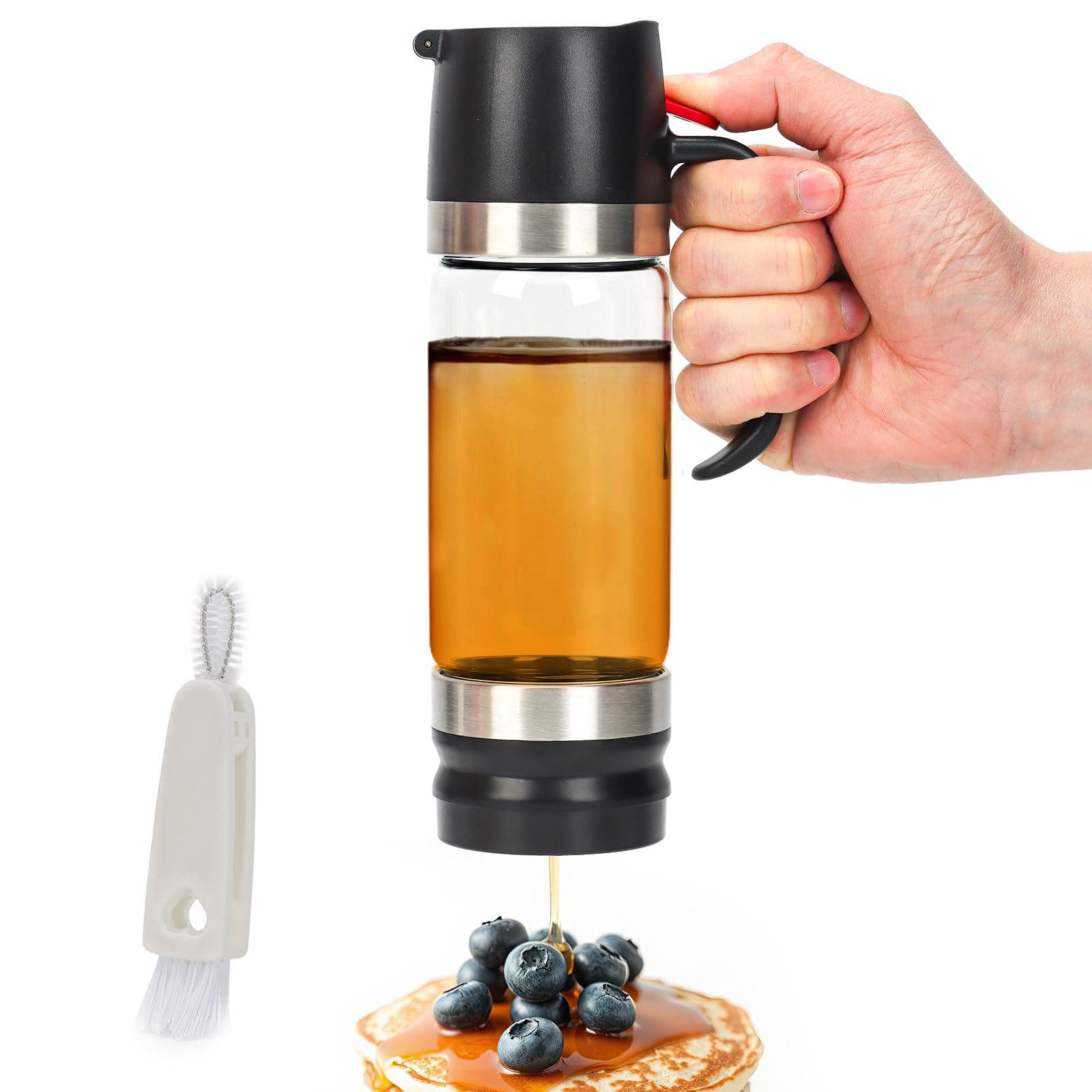 12 Oz Glass Honey Dispenser Pot