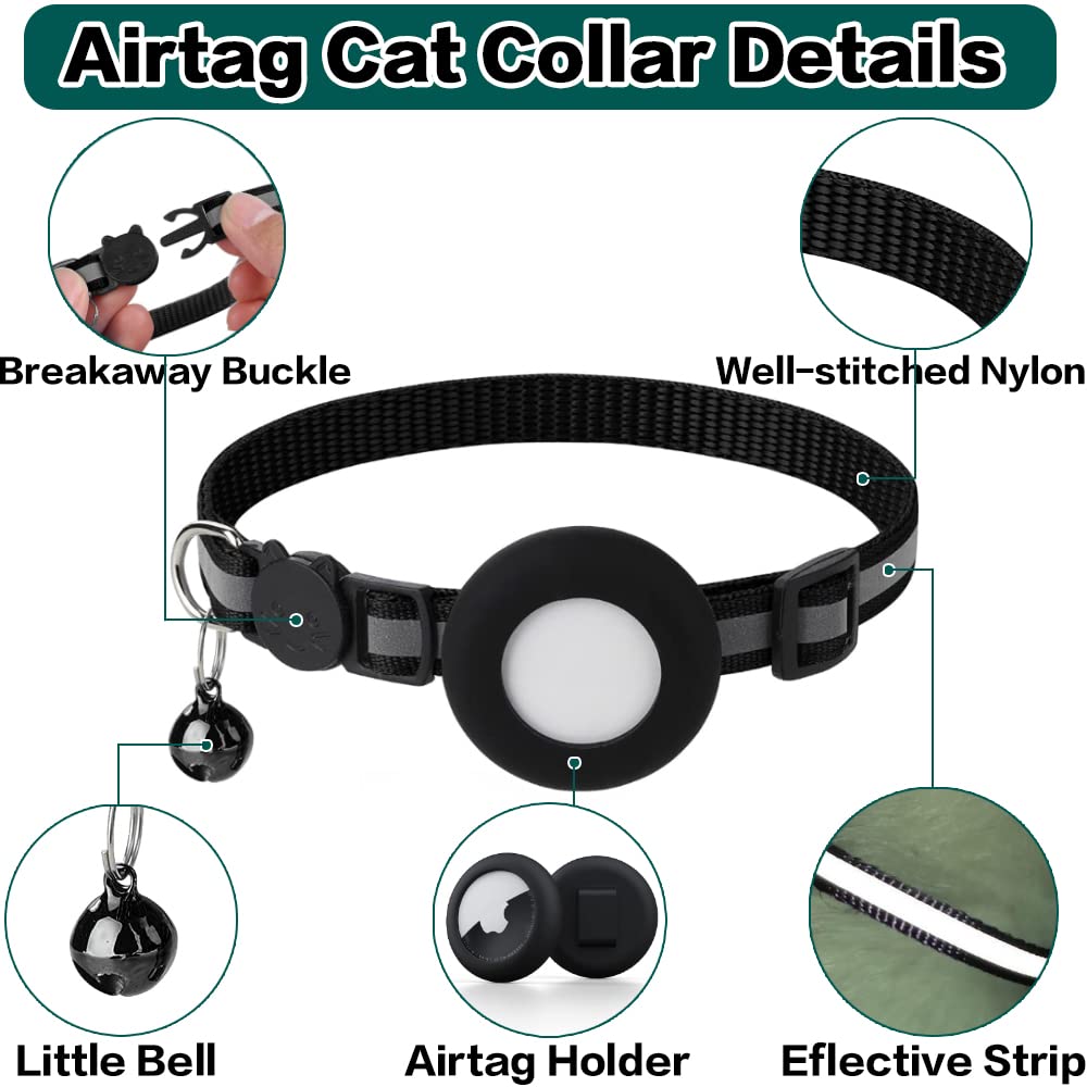 Reflective  Air-tag Cat Collar