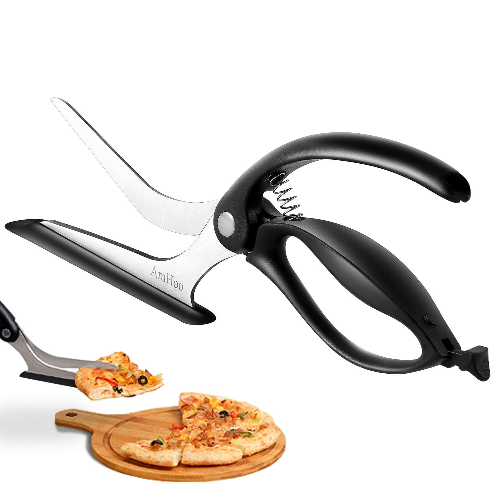 Stainless Steel Pizza Slice Server Scissors