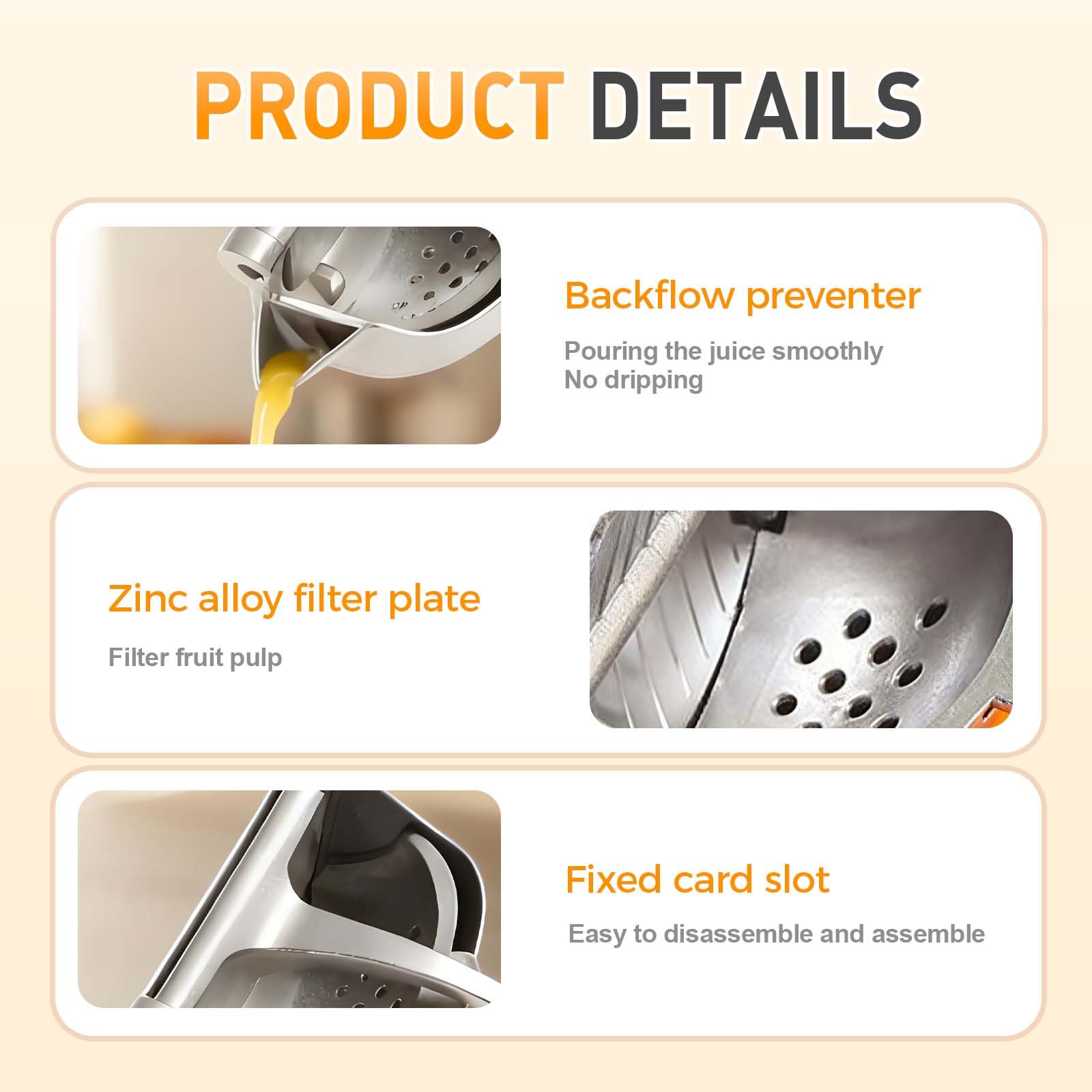 Fresh Fruit Hand Squeeze Juice Extractor