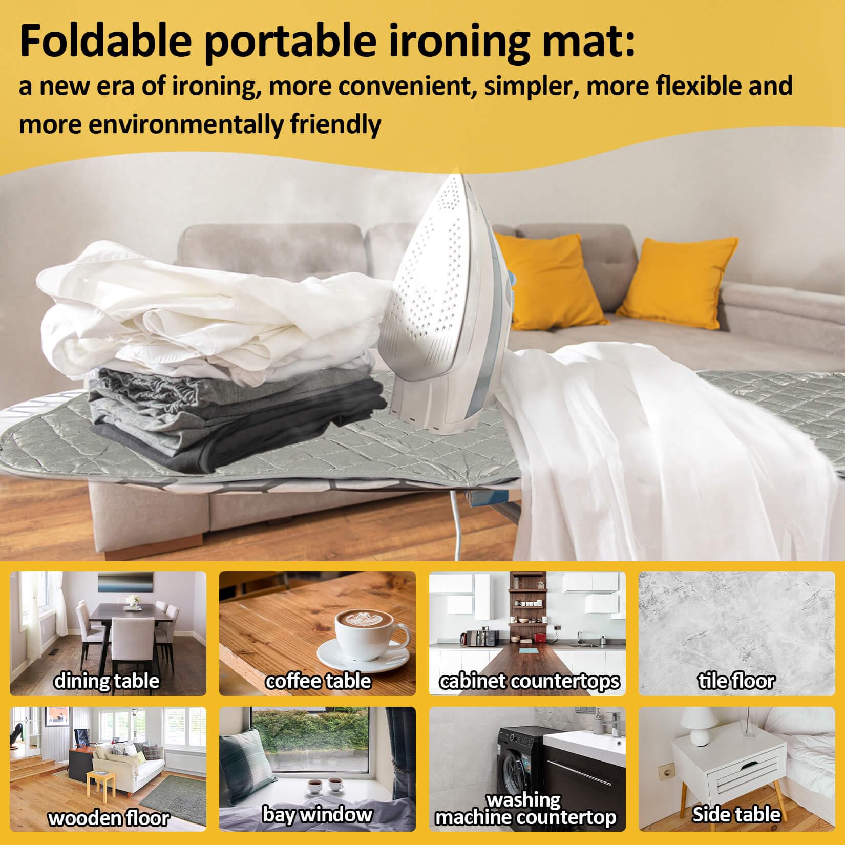 1Pcs Magnetic Foldable Ironing Mat Blanket