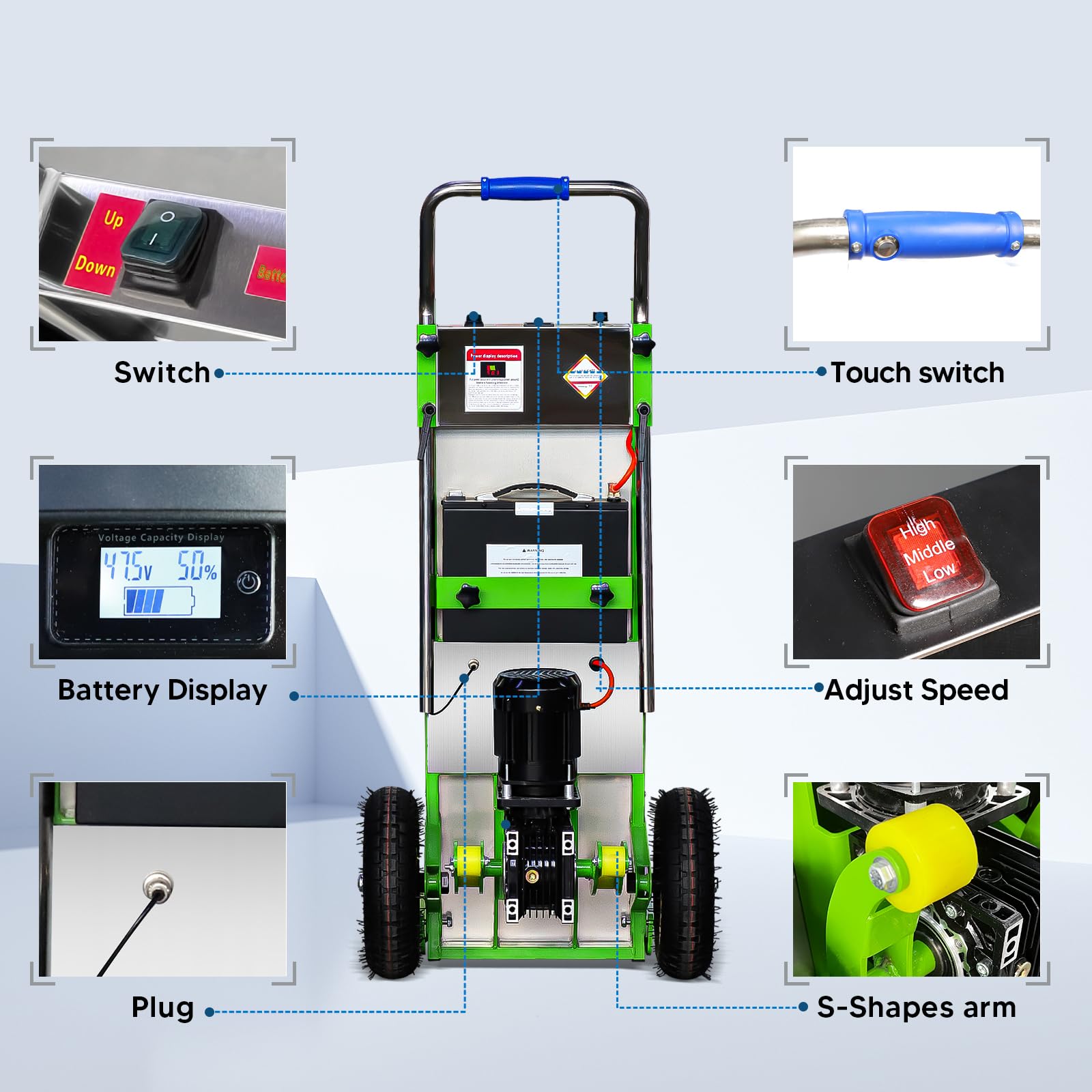 880lb Electric Stair Climbing Hand Truck