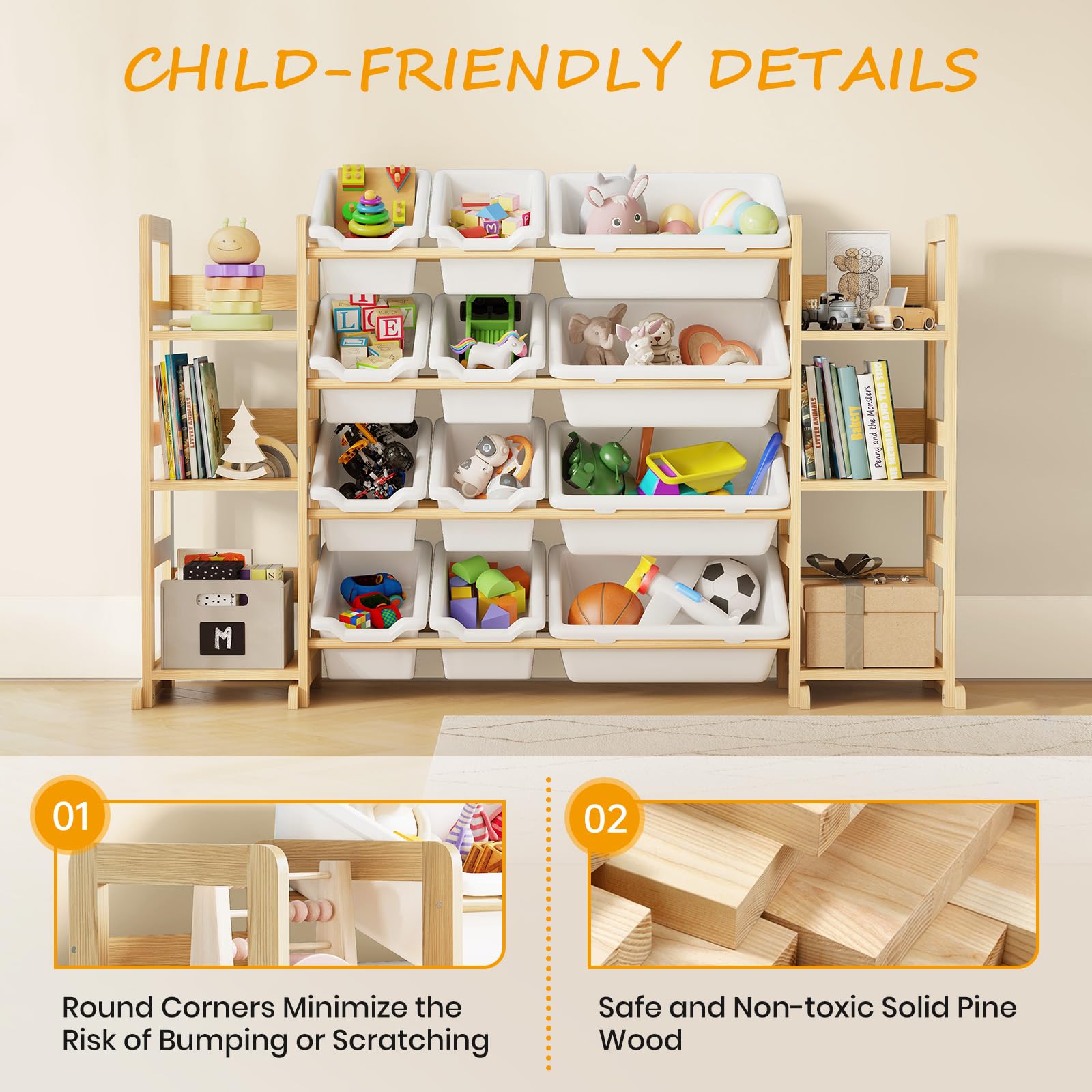 Extra Large Toy Storage Organizer