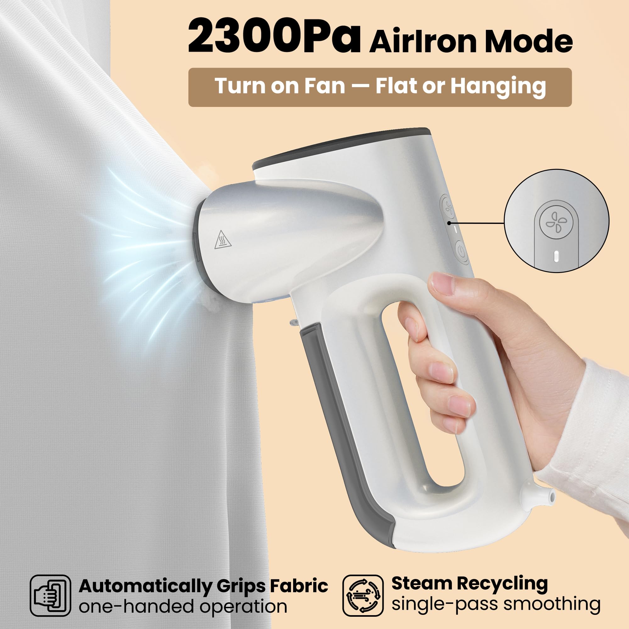 Handheld Vacuum Garment Clothes Steamer