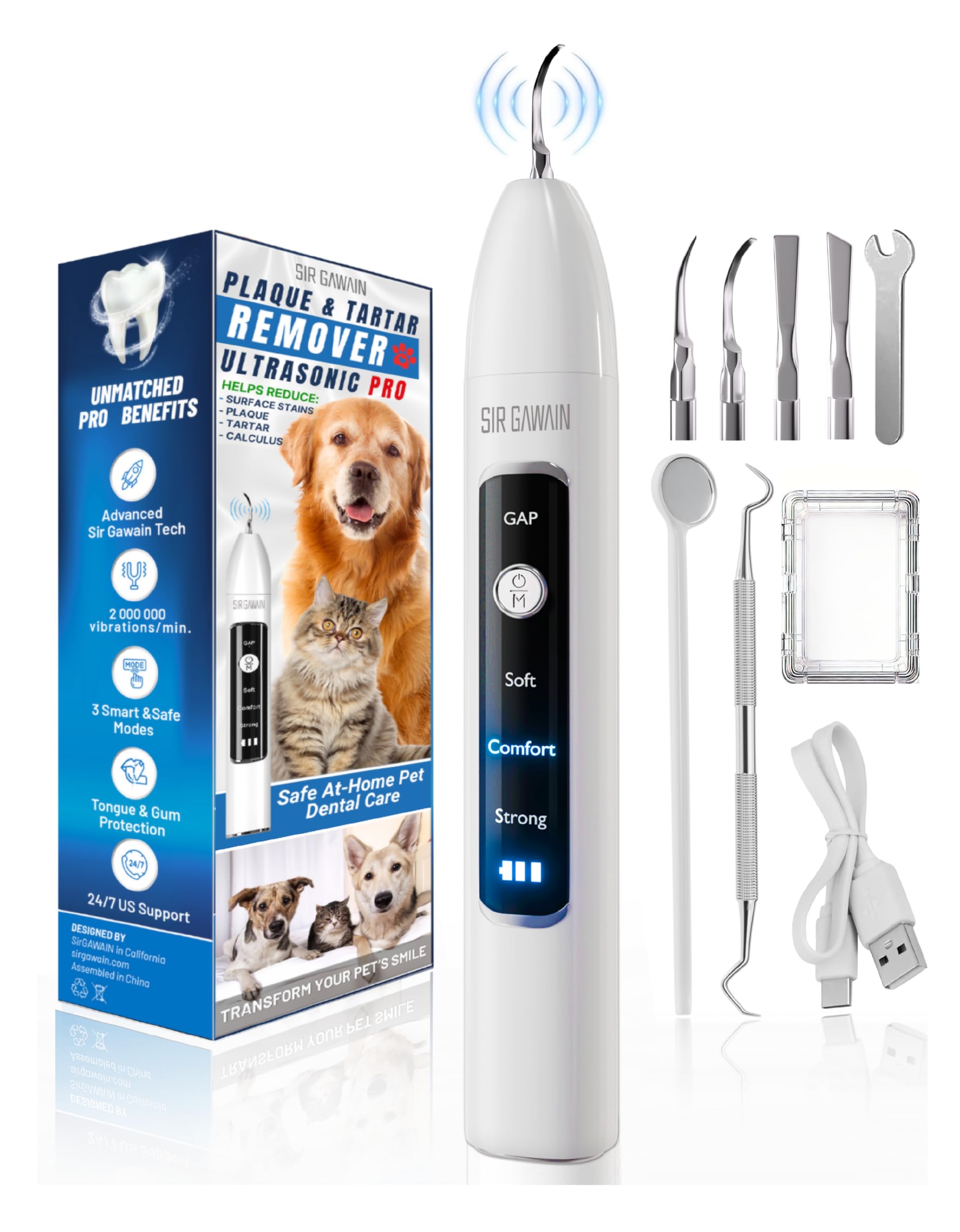 Pet Ultrasonic Teeth Cleaning Kit