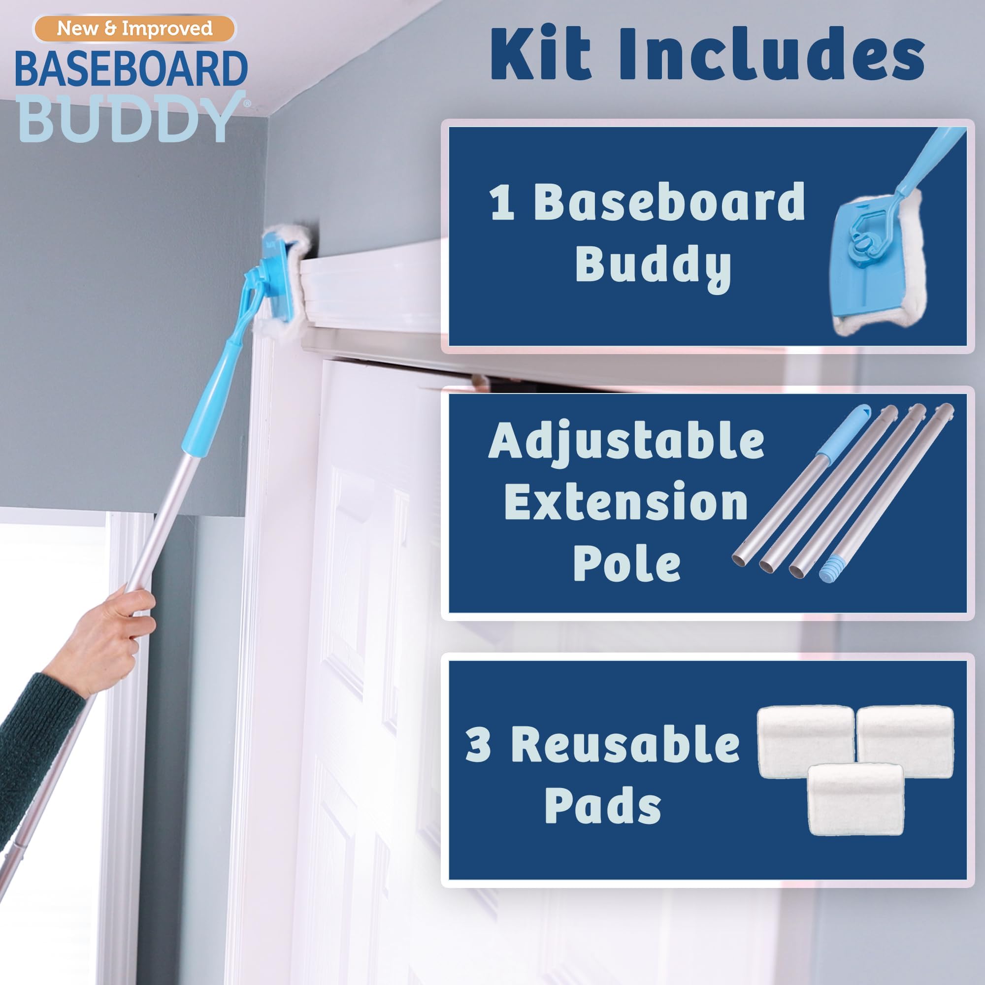 Baseboard Buddy – Baseboard & Molding Cleaning Tool (As Seen on TV)