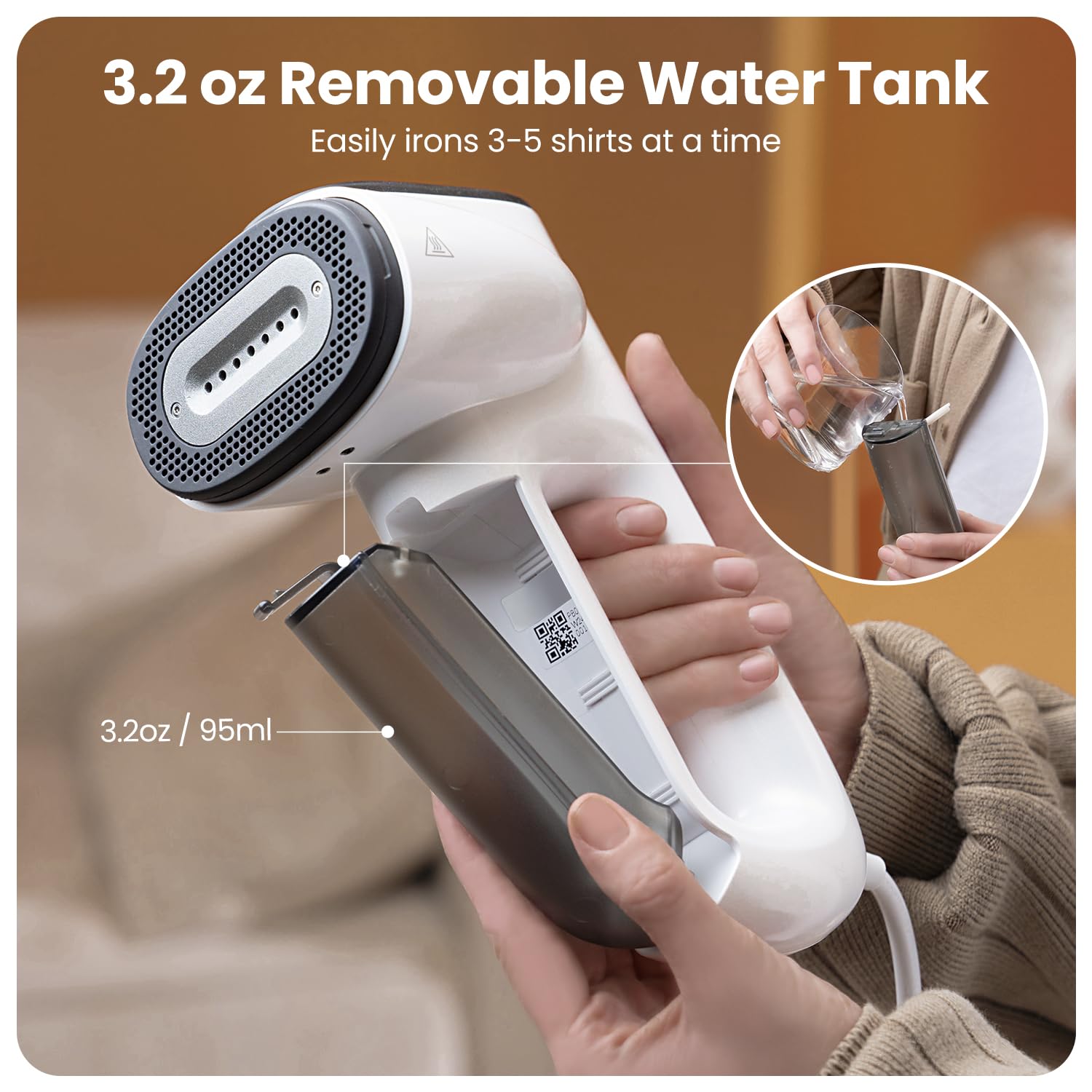Handheld Vacuum Garment Clothes Steamer