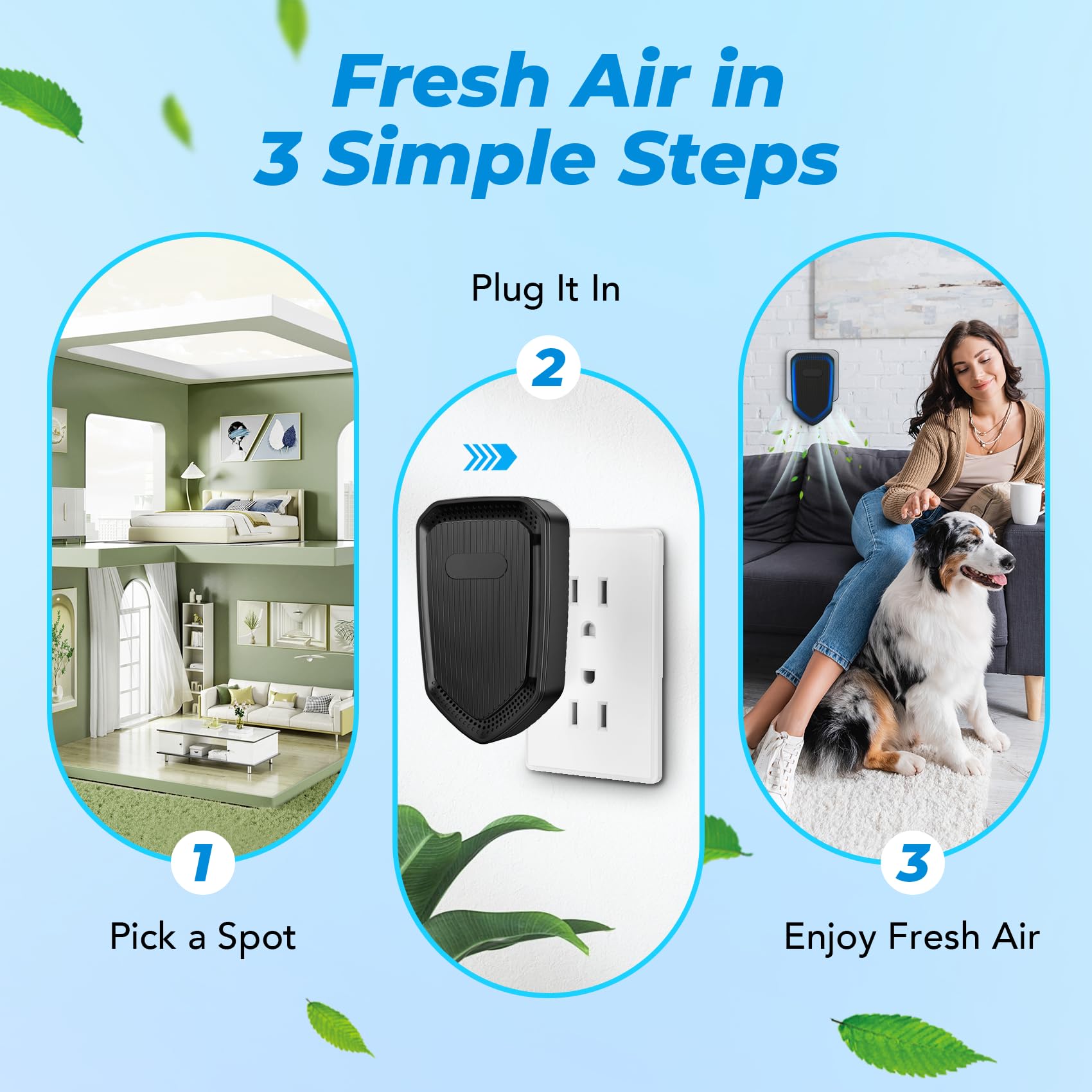 4-Pack Plug in Air Ionizers / Purifiers
