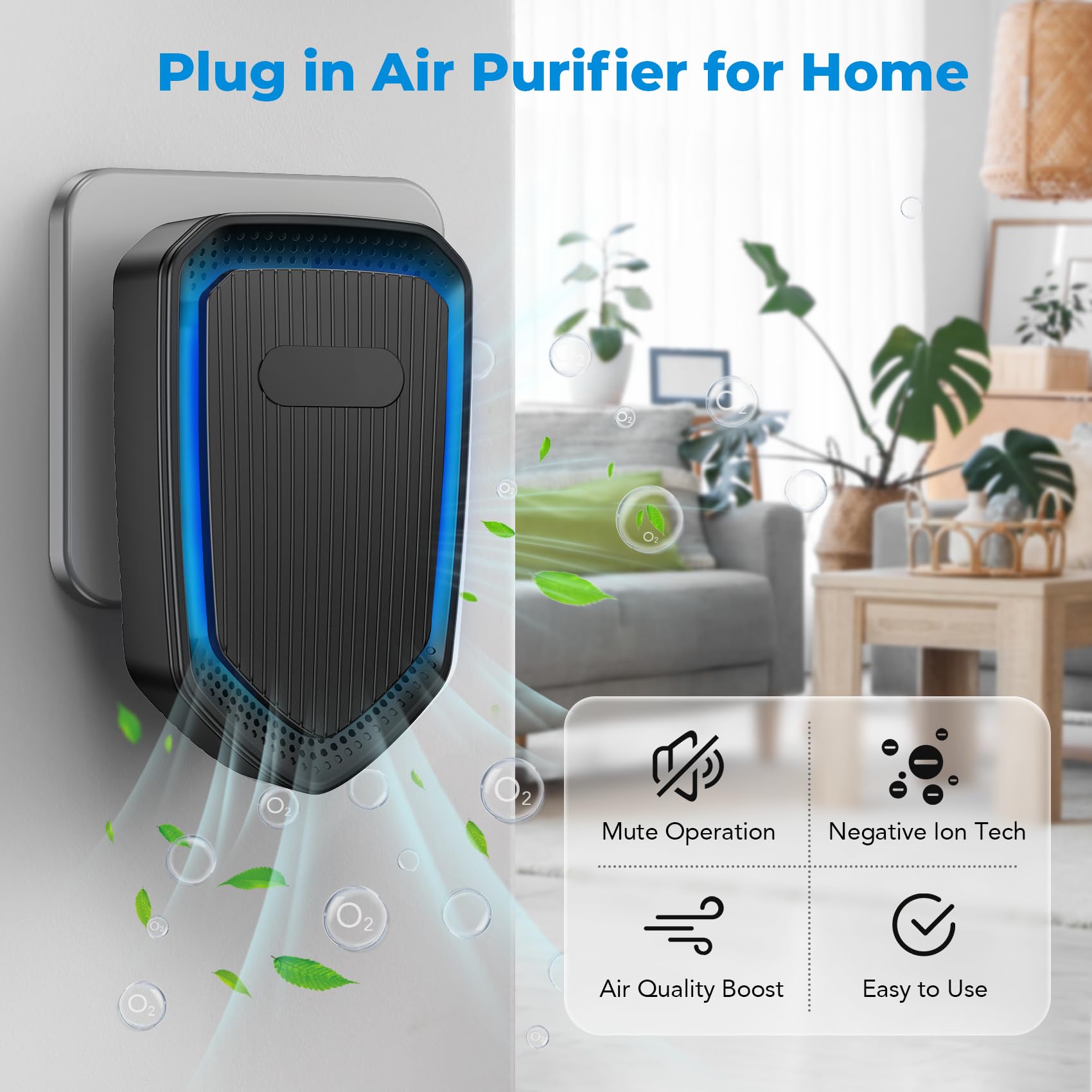 4-Pack Plug in Air Ionizers / Purifiers