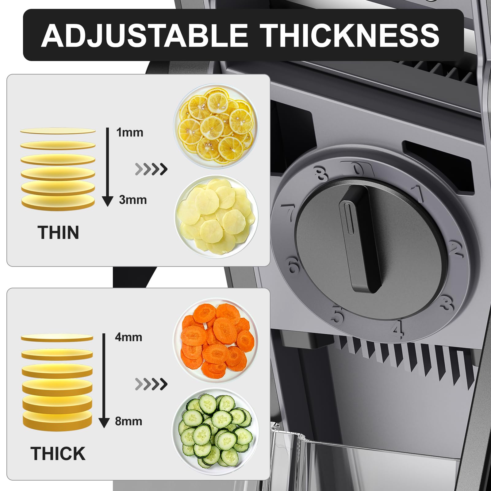 The Safe Mandoline Slicer and Vegetable Food Cutter