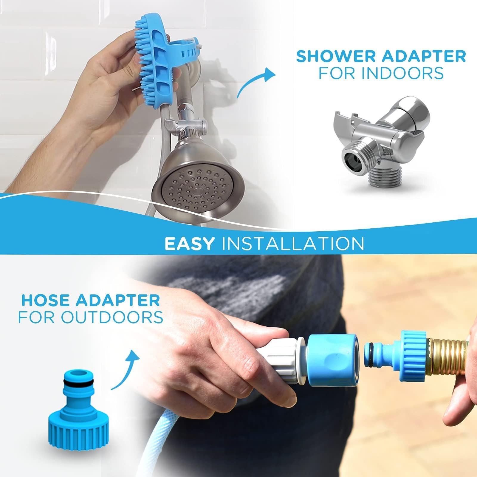 Aquapaw Dog Bath Brush Pro & Dog Shower Attachment