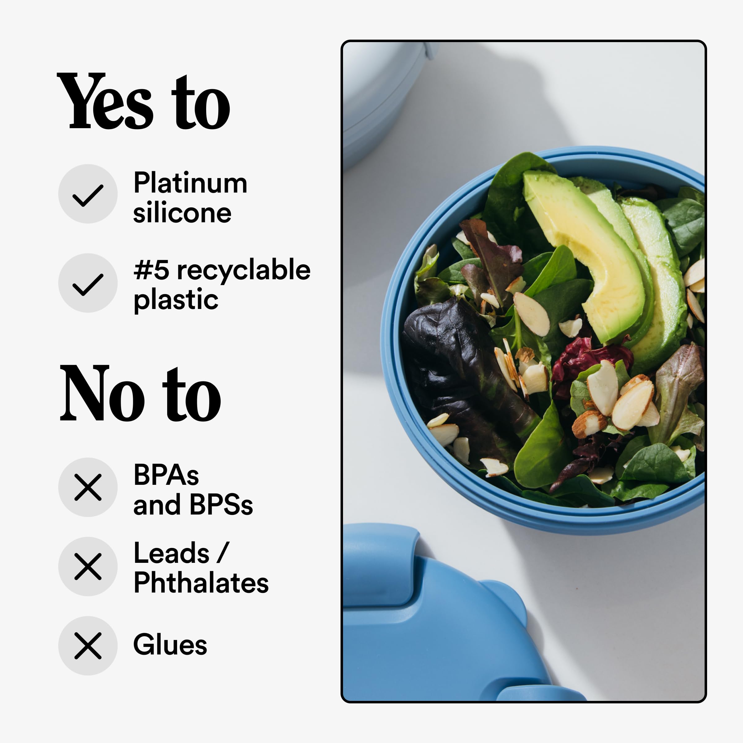 STOJO Collapsible 5 Storage Bowl Set