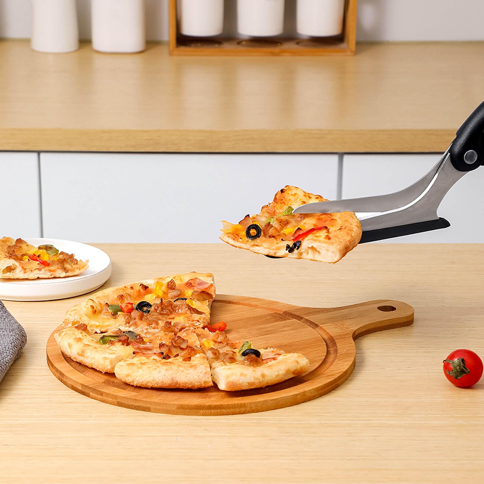 Stainless Steel Pizza Slice Server Scissors