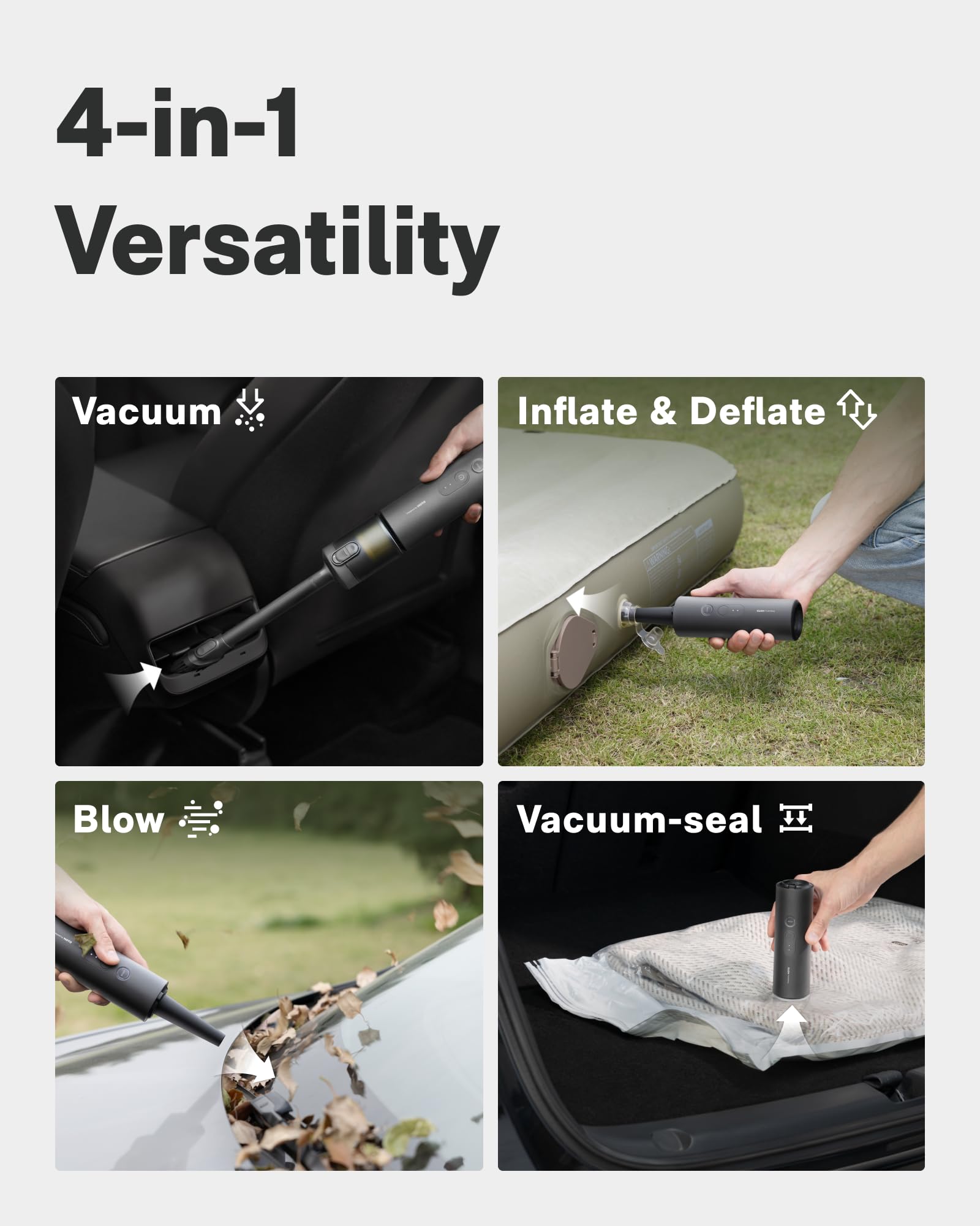 4 in 1 Handheld Mini Vacuum Cleaner