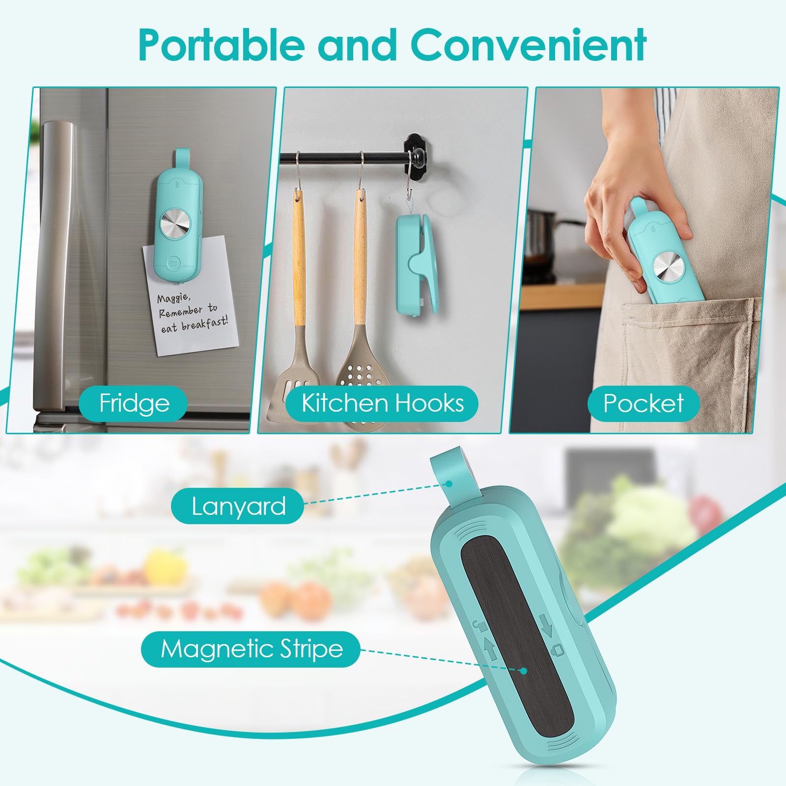 2 in 1 Portable Mini Bag Sealer and Cutter