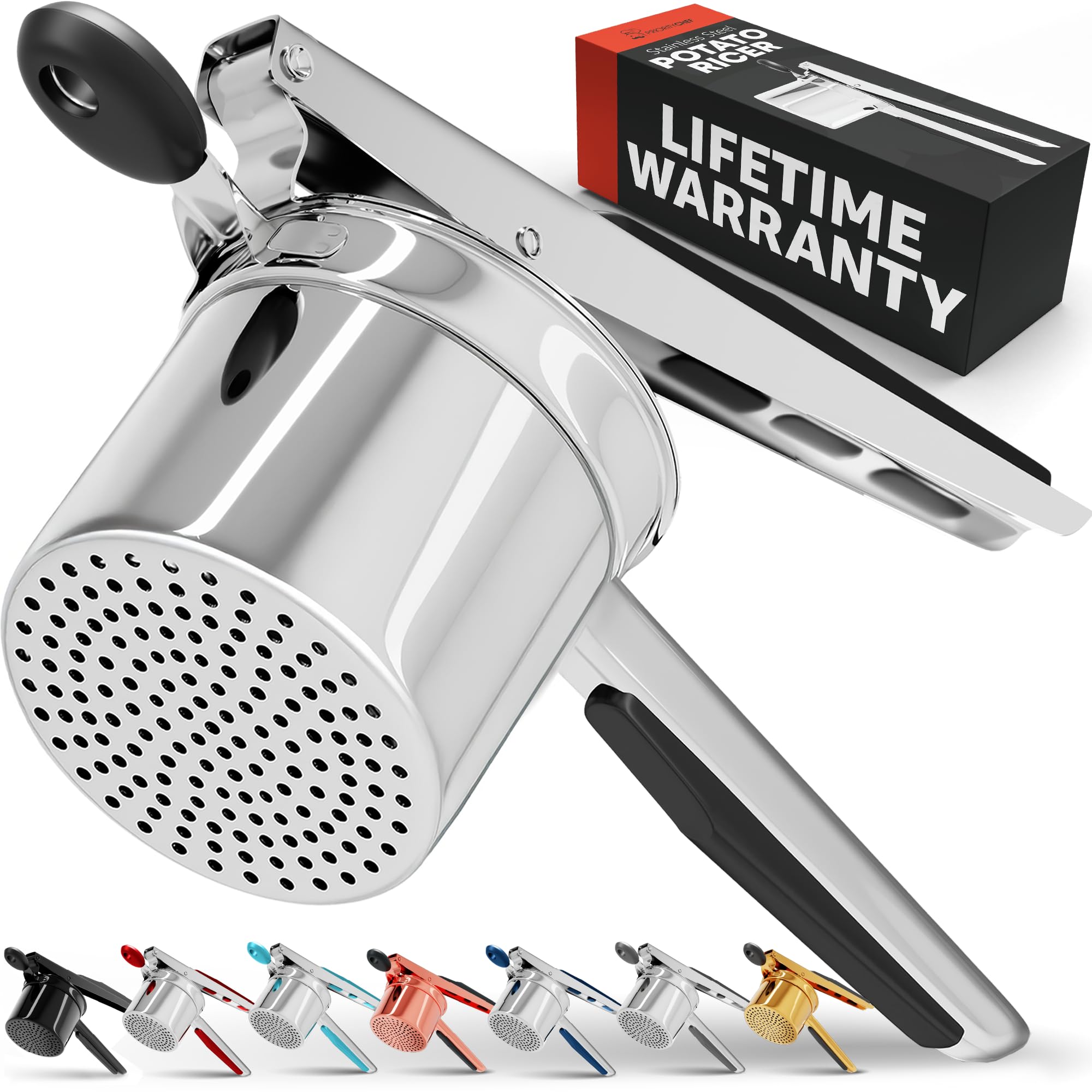 Heavy Duty Stainless Steel Potato Masher and Ricer Tool