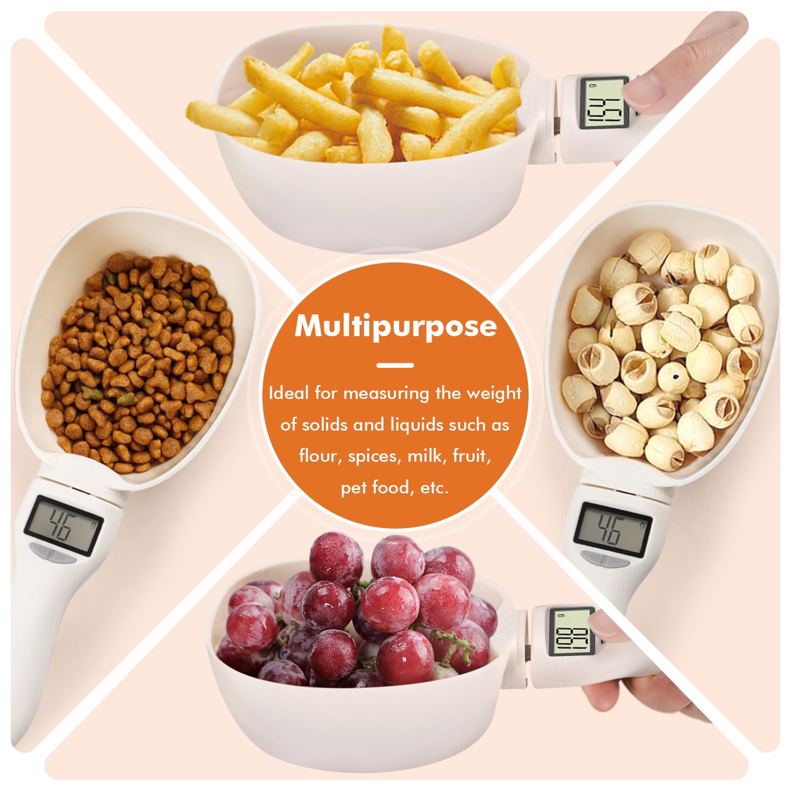 2pc Digital Measuring Spoon Scooper