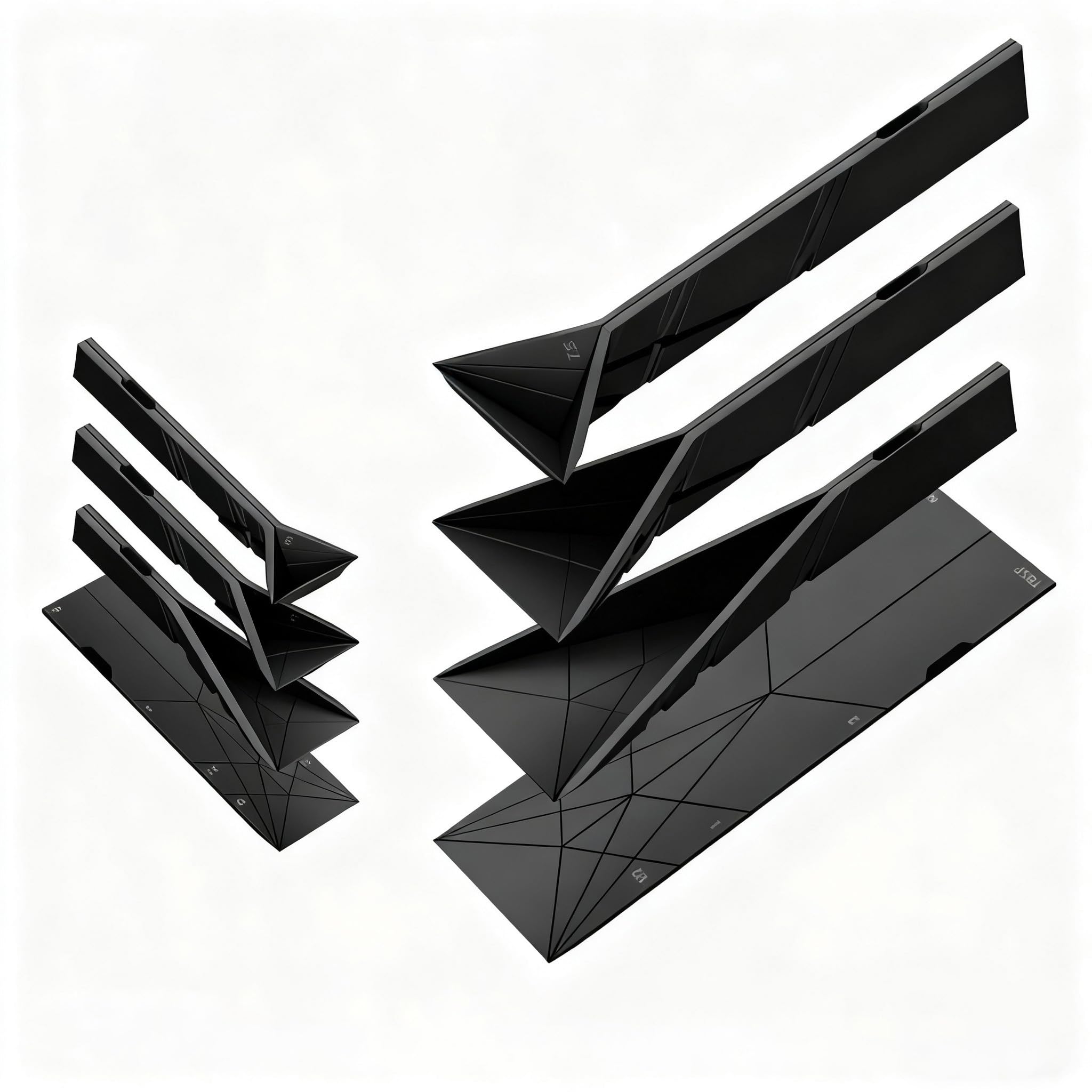 Flat 3-in-1 Folding Adjustable Measuring Spoon Set